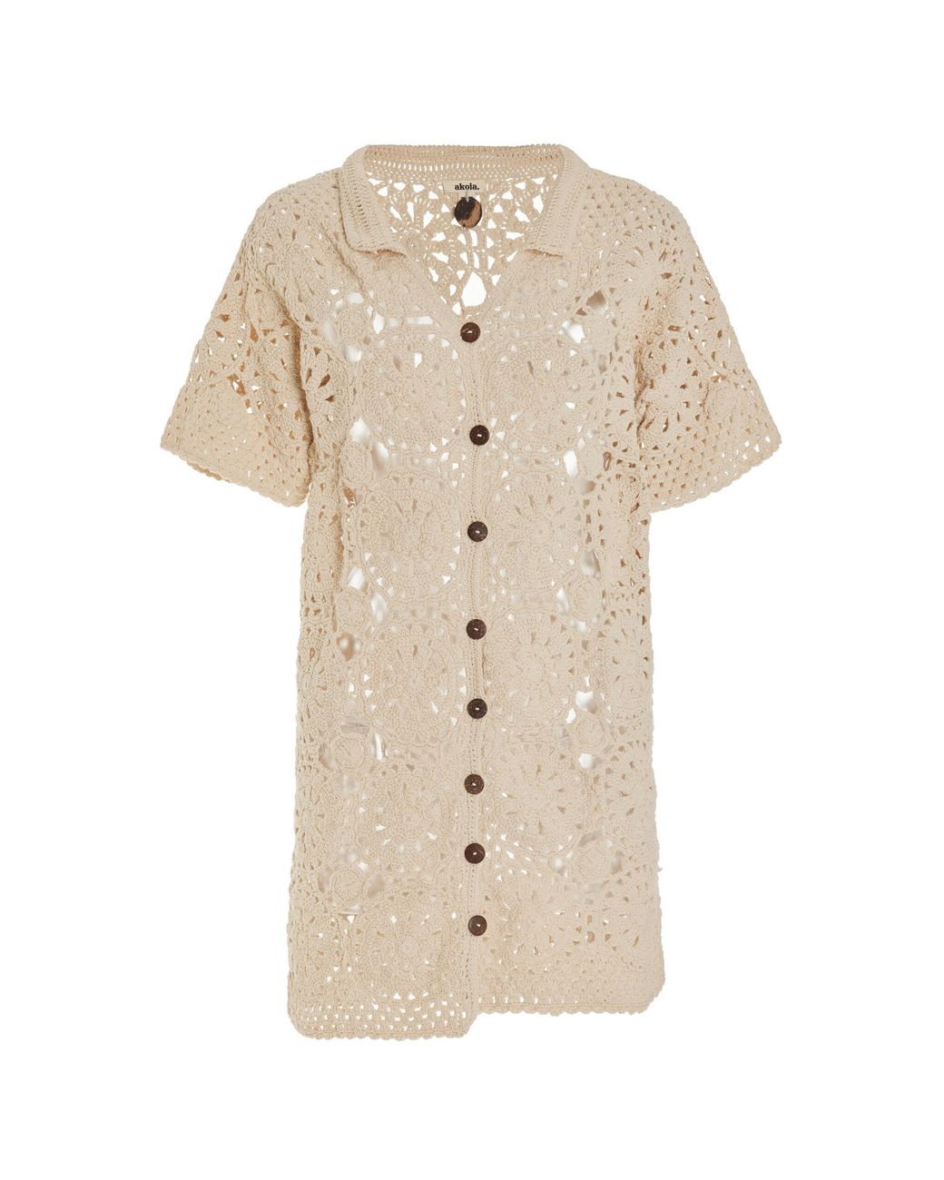 Akoia Swim Natural Mitir Cotton Mini Dress