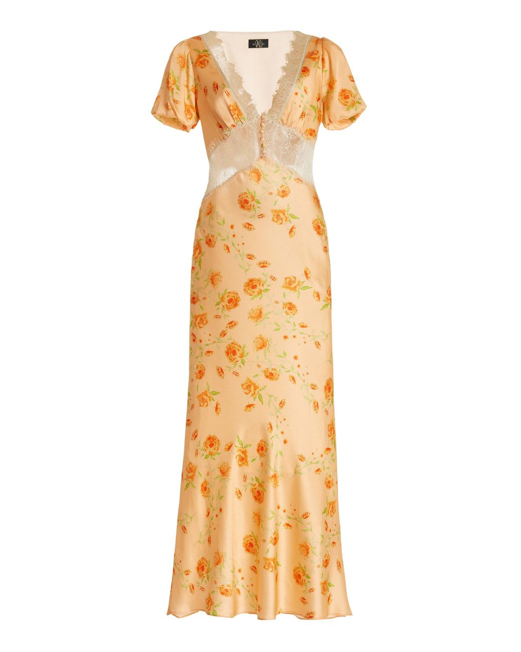 chinese dress ladies ESPERANZA LONG DRESS IN IVORY SILK SATIN – DE LA VALI OFFICIAL main image 1