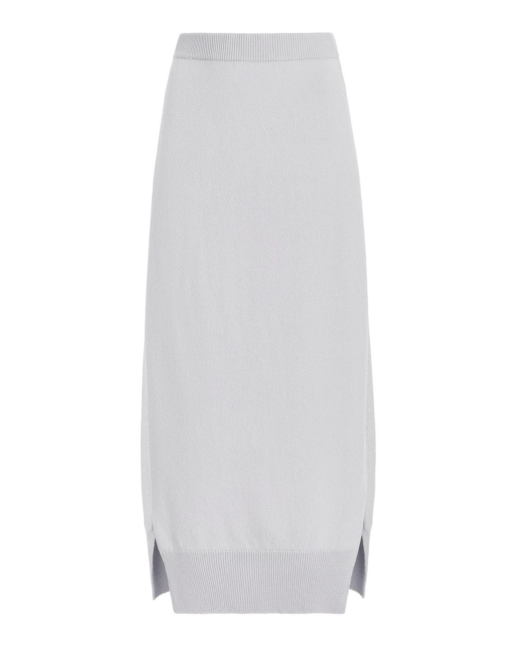 Barrie White Cashmere Skirt