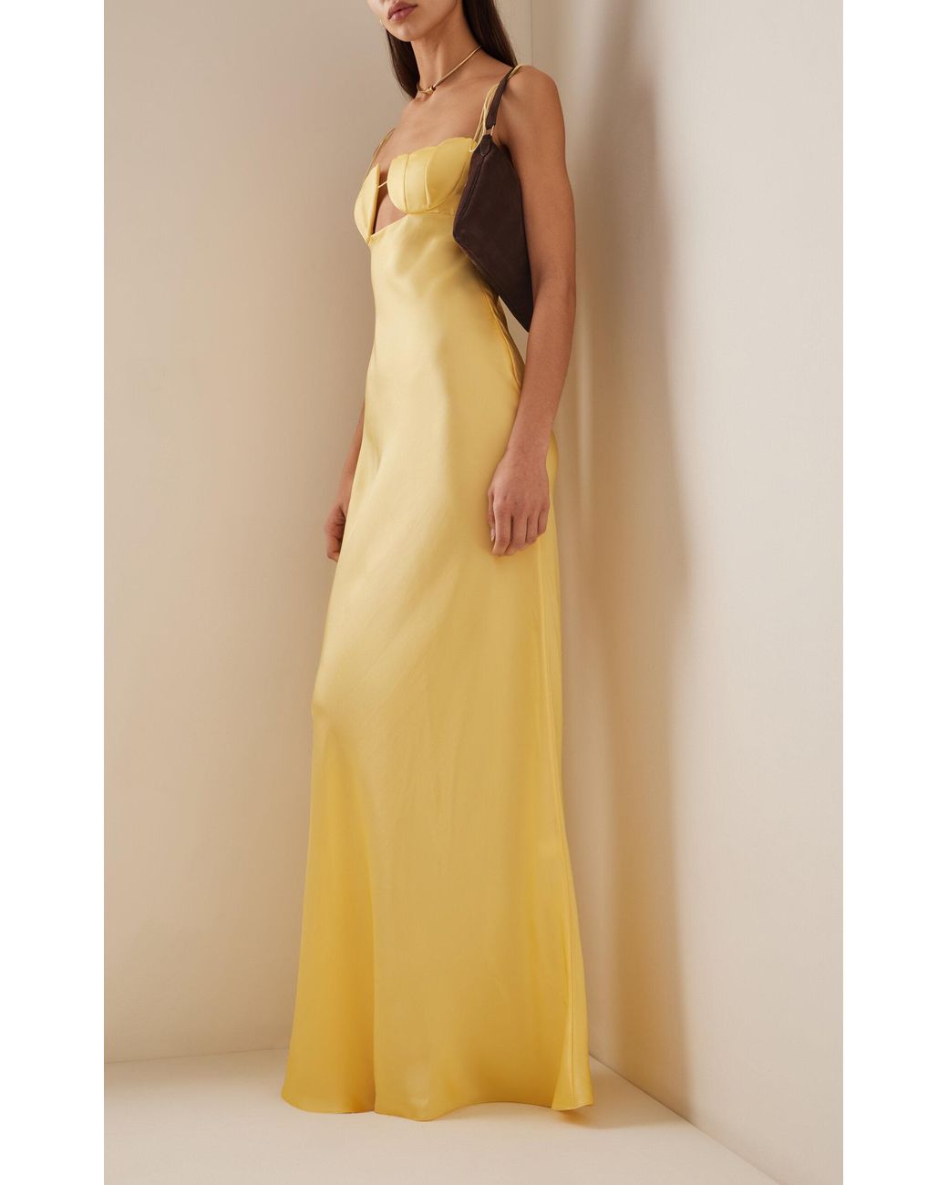 moda operandi tulip satin maxi dress Anna October Tulip MAXI Dress MAXI dress, Women's, Size: Large, Black