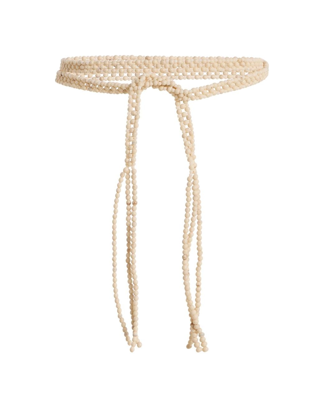 Kallmeyer White Sora Beaded Belt