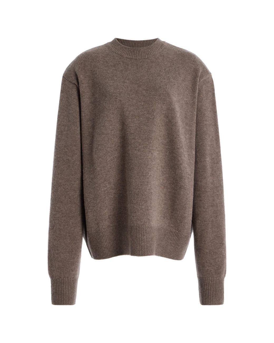 Frankie Shop Brown Rafaela Merino Wool-Cashmere Sweater