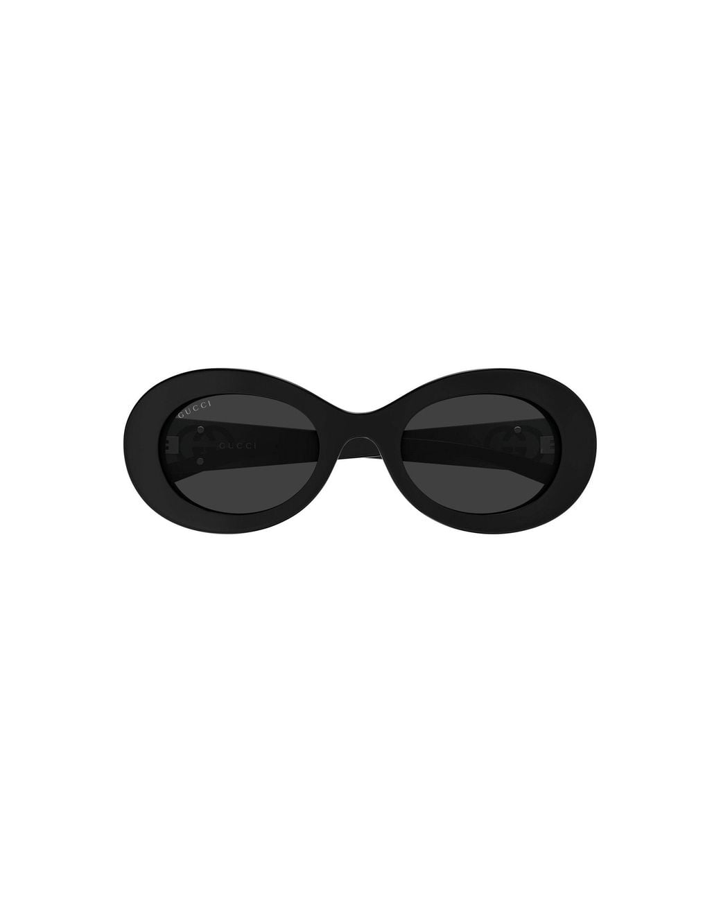 Gucci Black Round-Frame Acetate Sunglasses