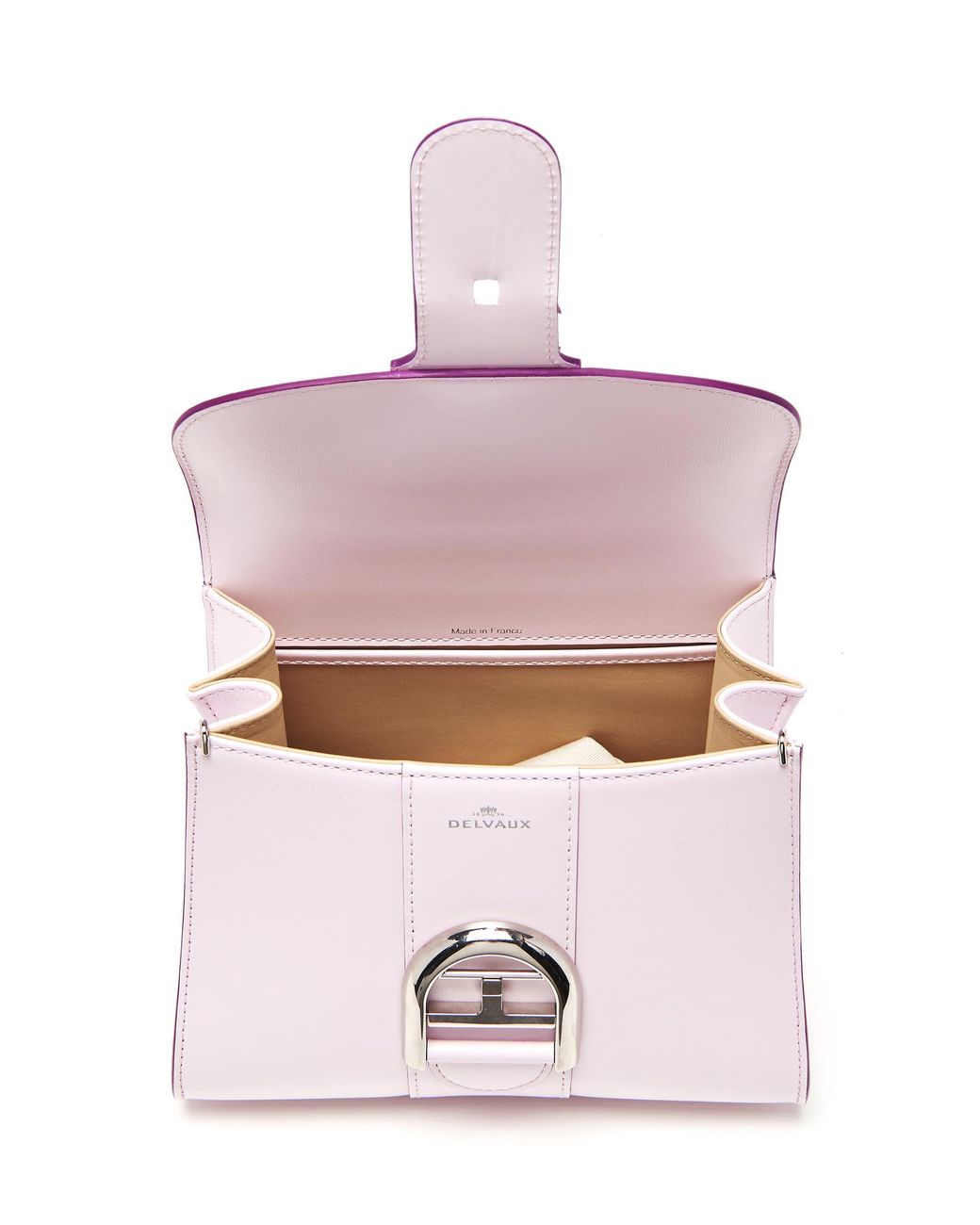 Brillant leather mini bag Delvaux Pink in Leather - 32515459