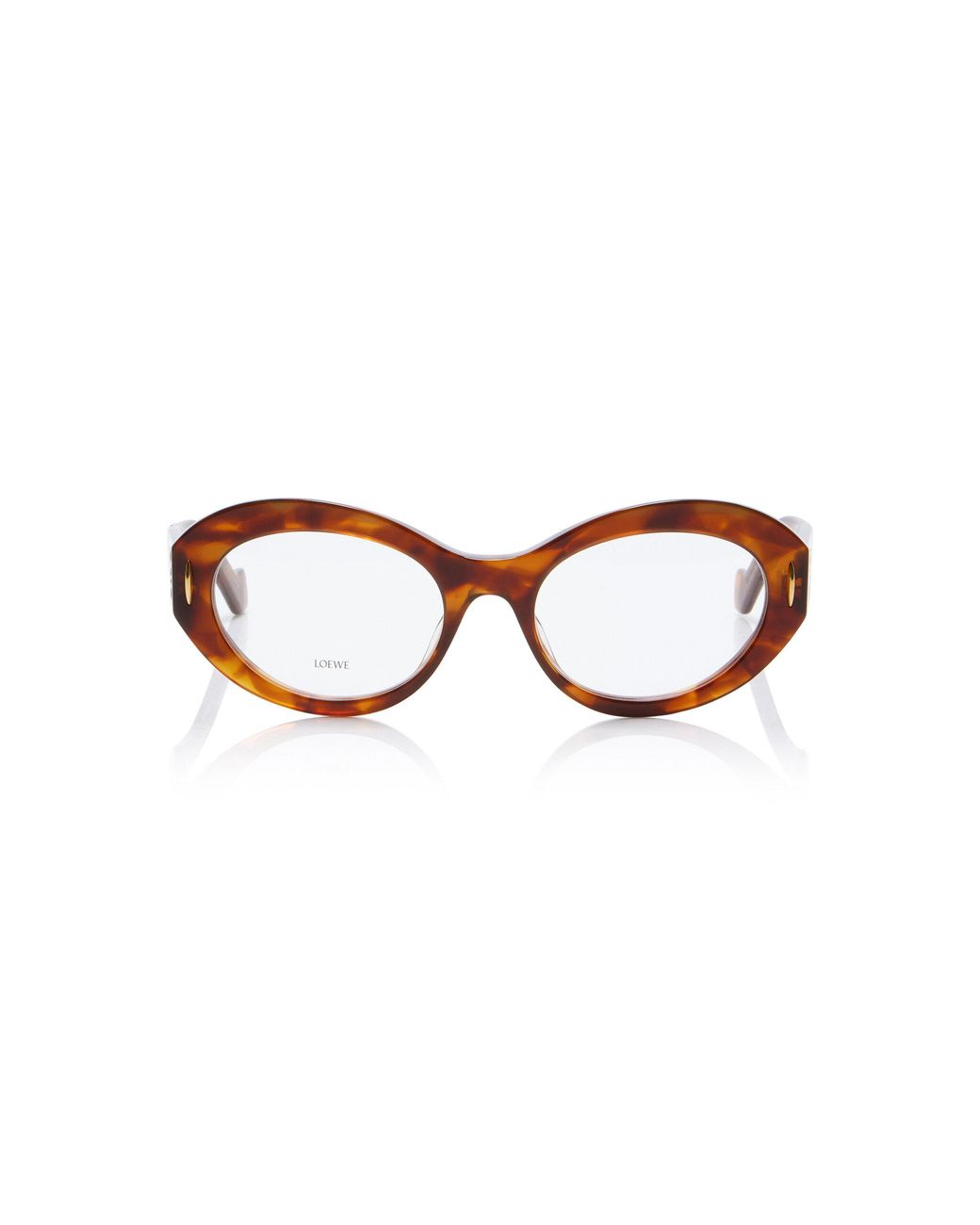 Loewe Brown Anagram Round-frame Acetate Glasses