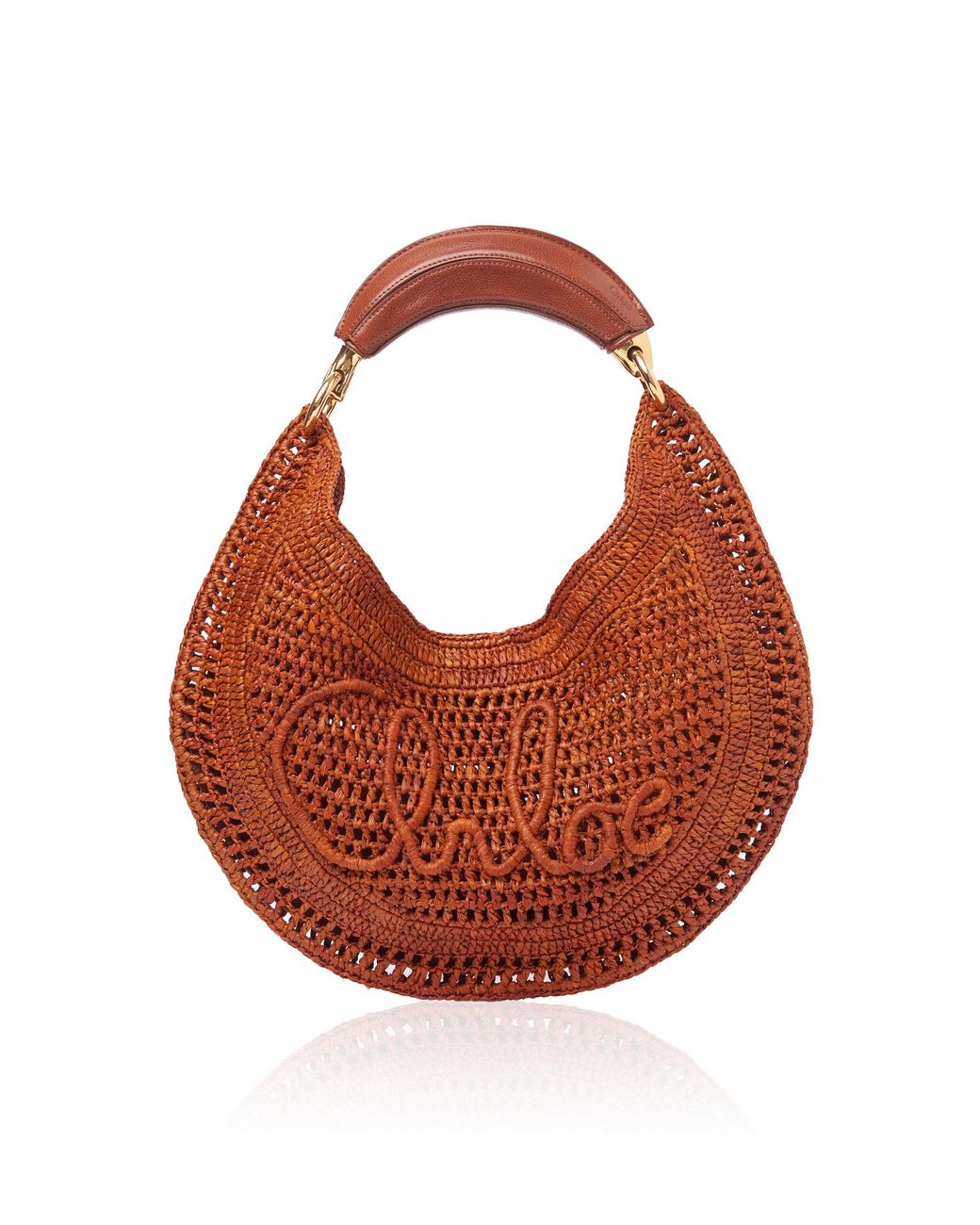 CHLOÉ 25S SUMMER BANANA HOBO BAG 36 IN LIGHT BROWN