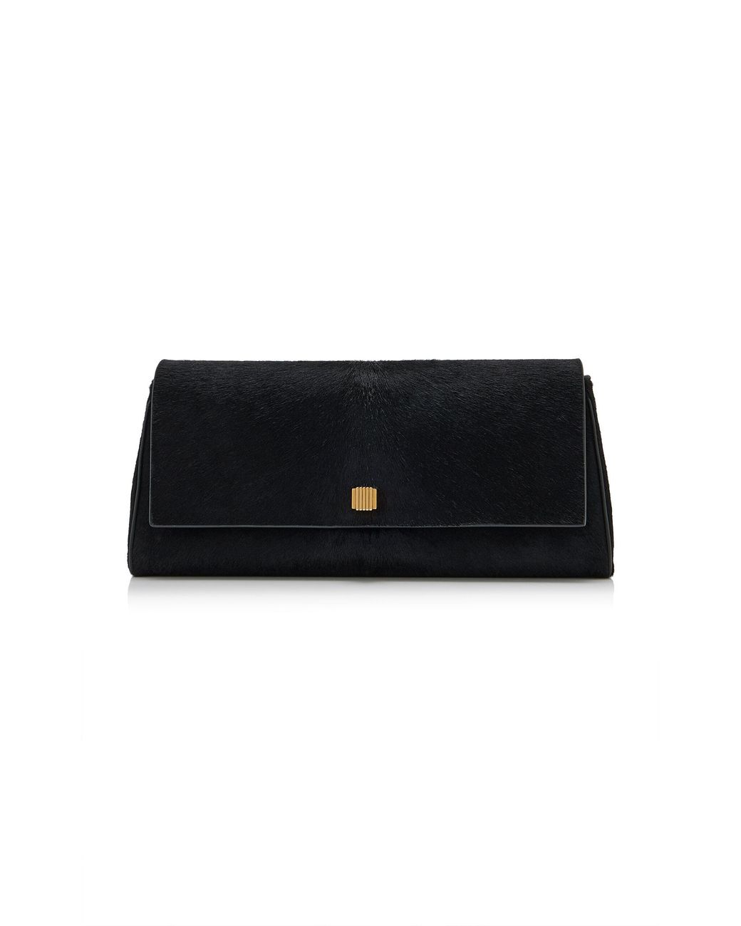 Khaite Black Audrey Calf Hair Clutch