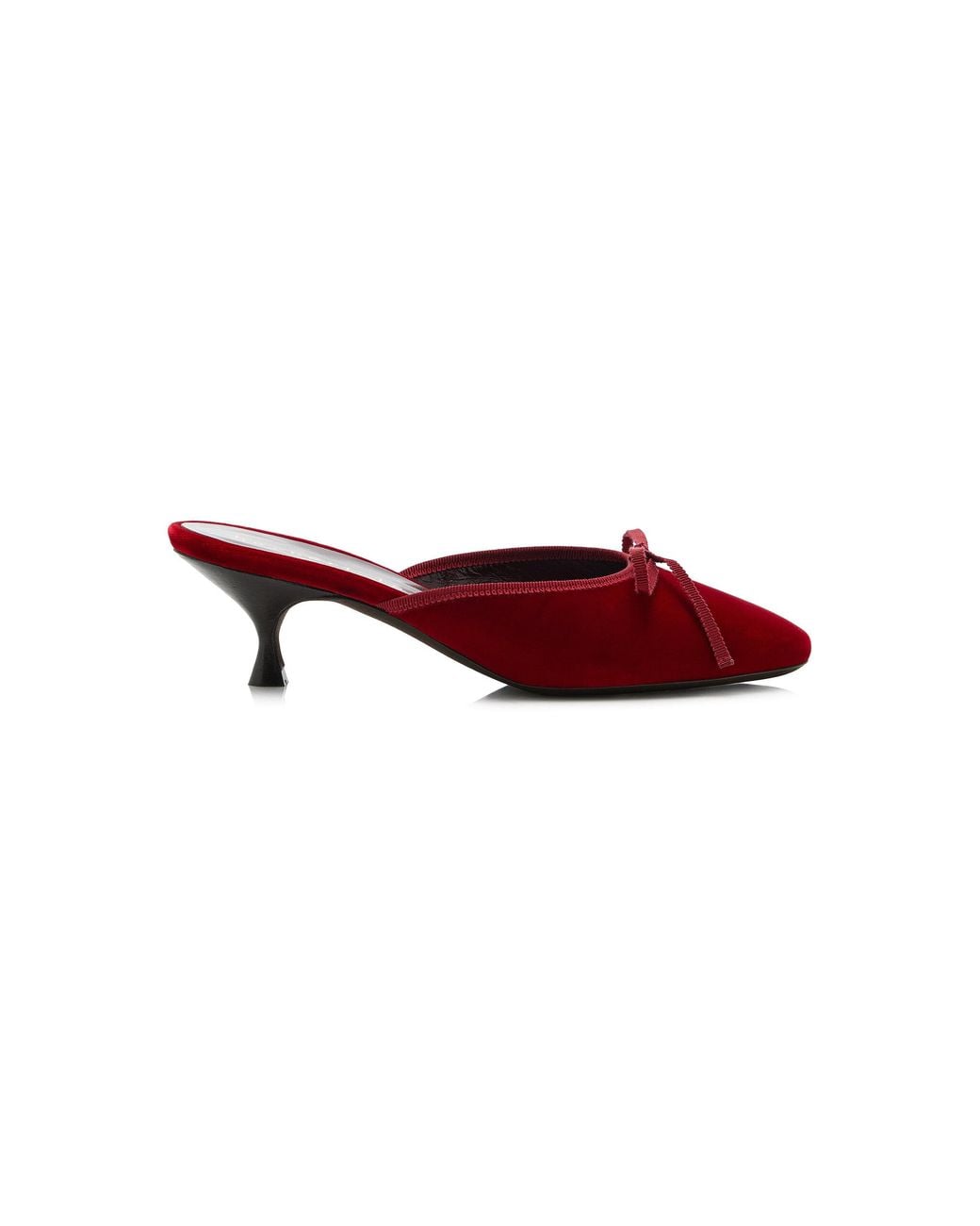 Herbert Levine Red 24/7 Velvet Ballet Mules