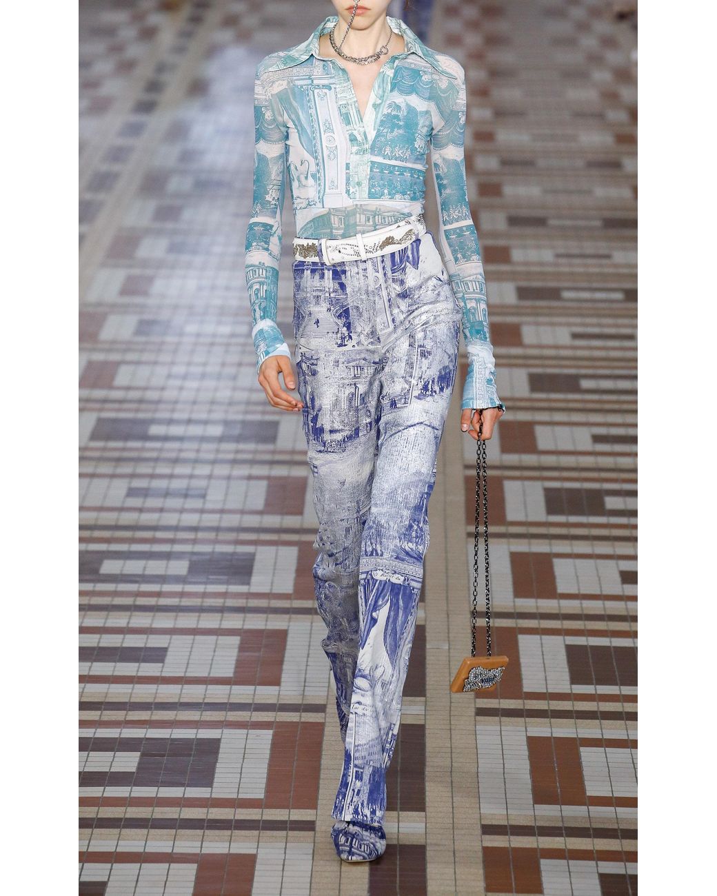 Acne Studios Phine Linen-blend Slim-leg Pants in Blue | Lyst