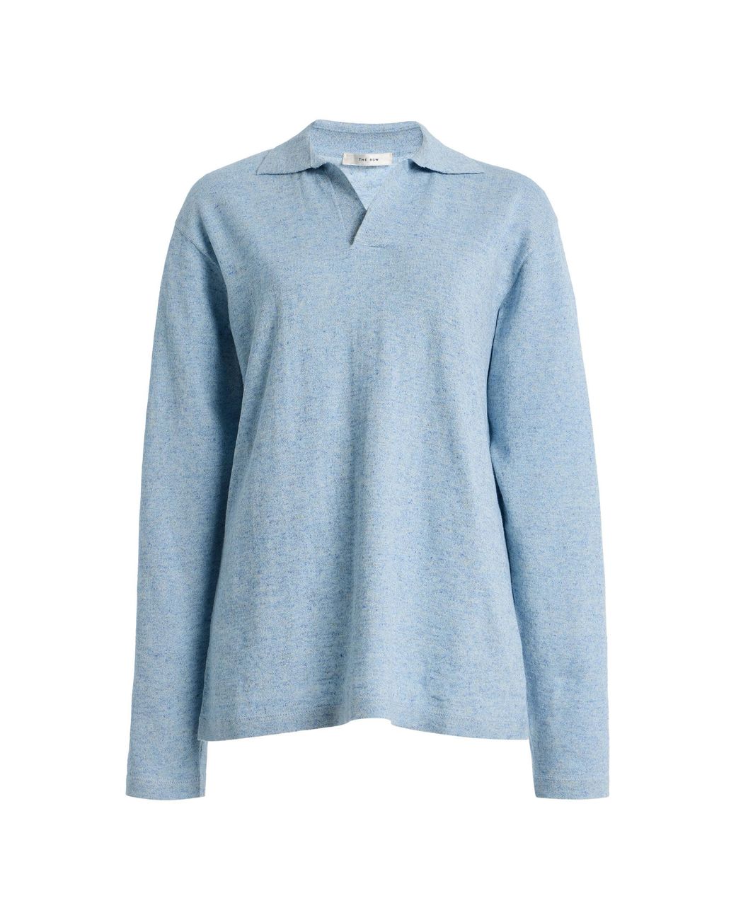 The Row Blue Niosa Cotton Top