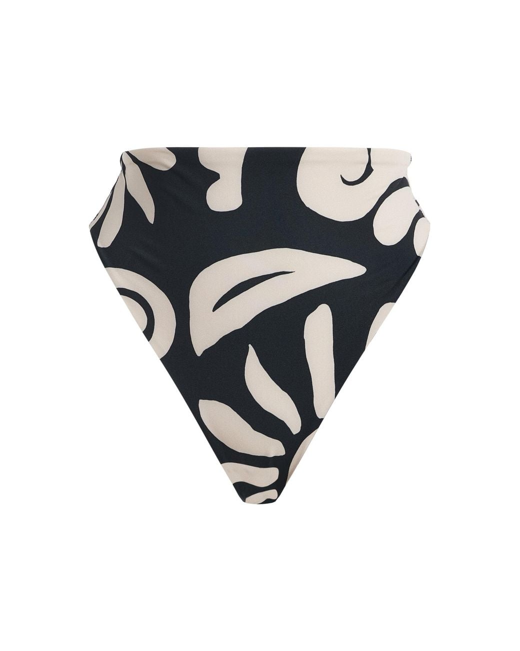 Cala De La Cruz Black Lulu Printed Bikini Bottom