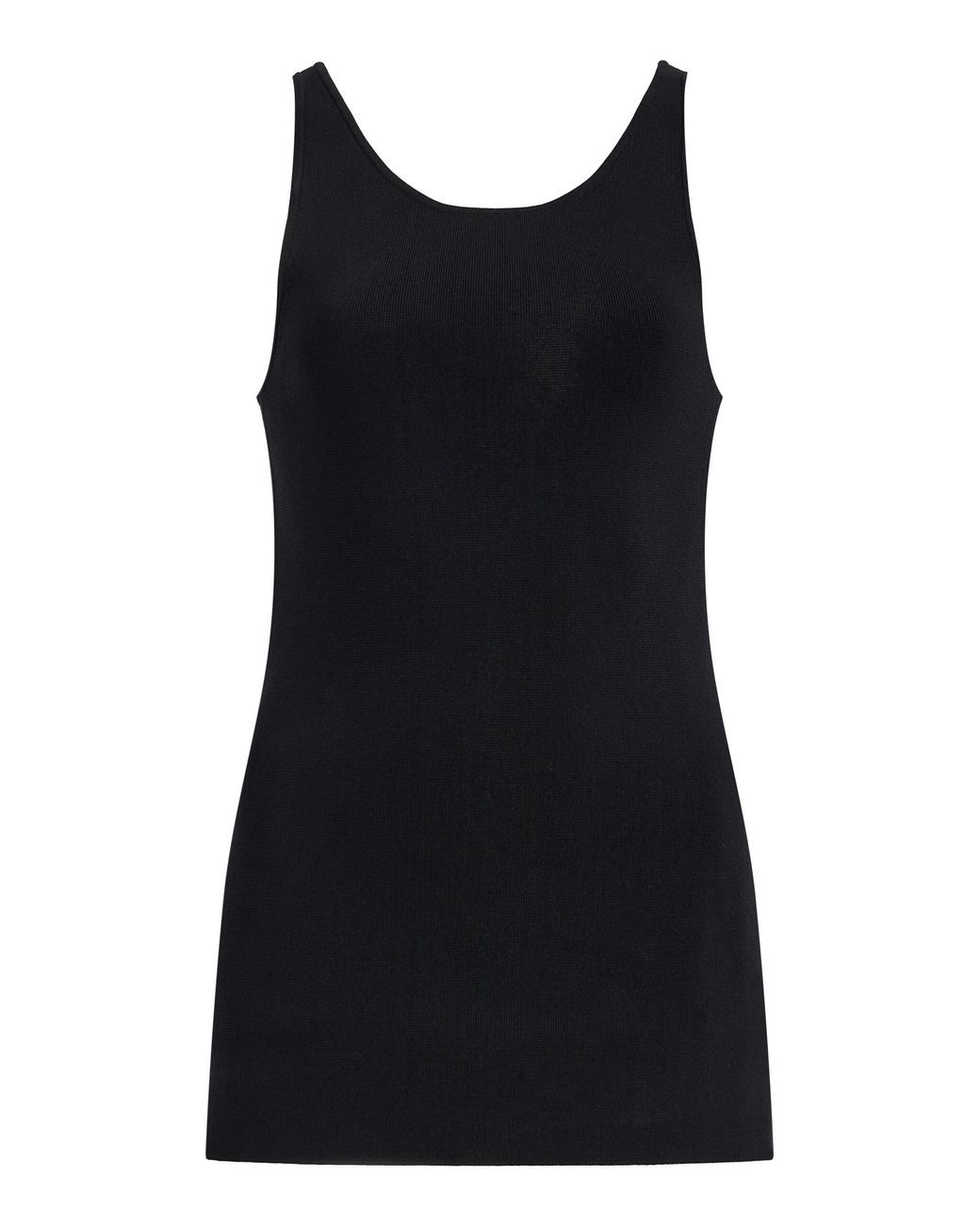 Totême Black Classic Compact Knit Tank Top