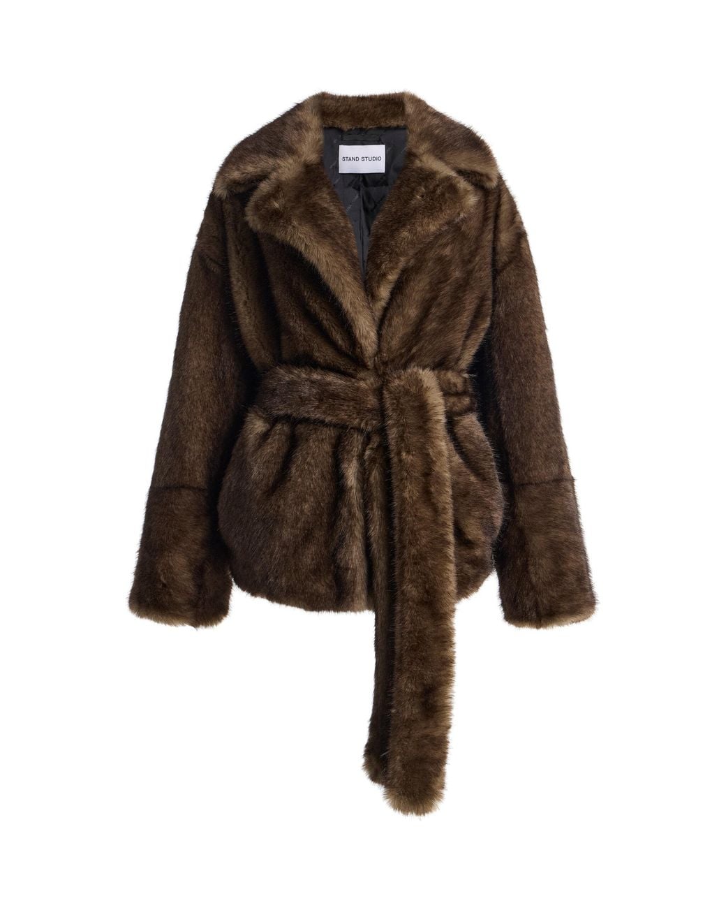Stand Studio Brown Silena Faux Shearling Jacket