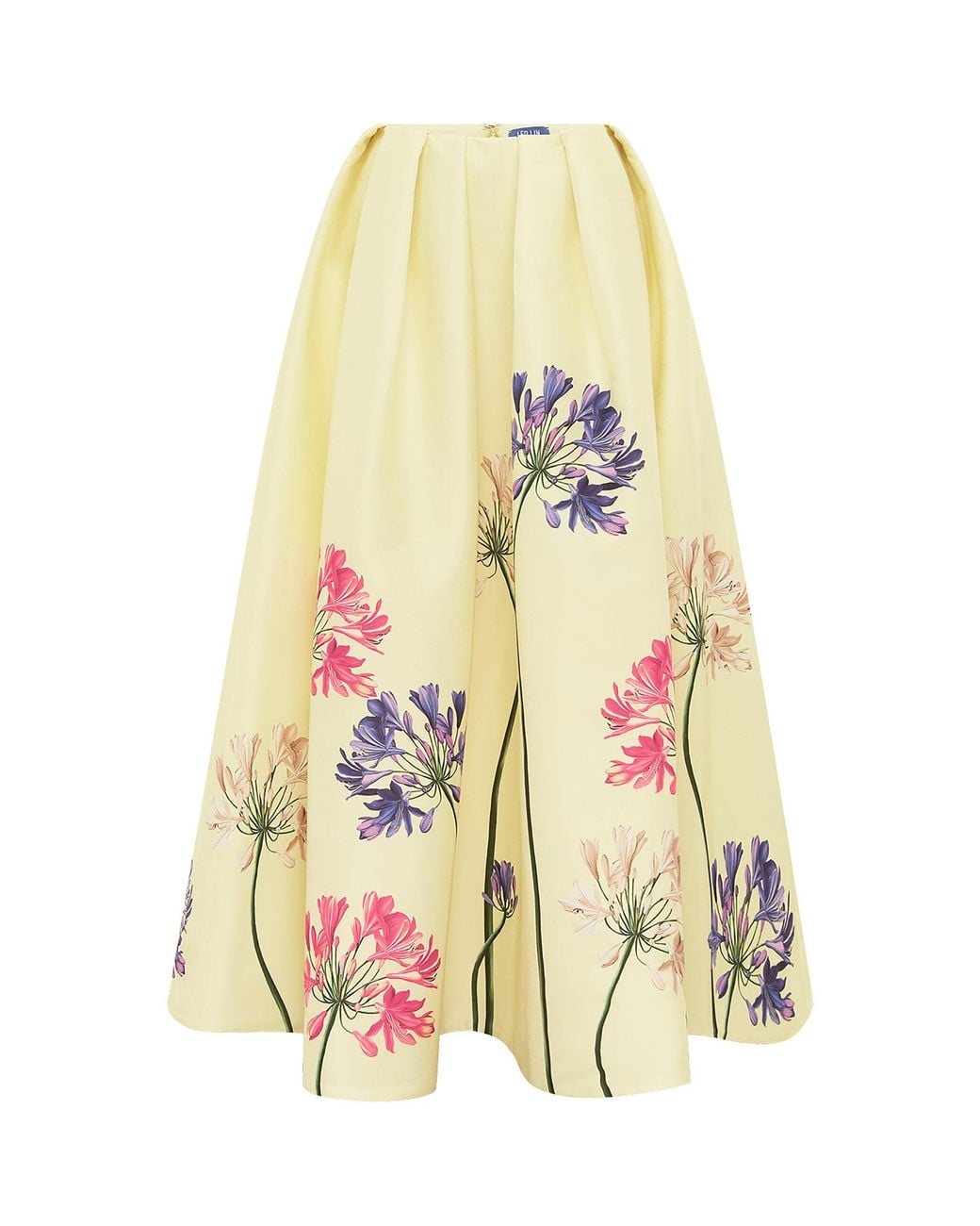LEO LIN Yellow Victoria Puff Maxi Skirt
