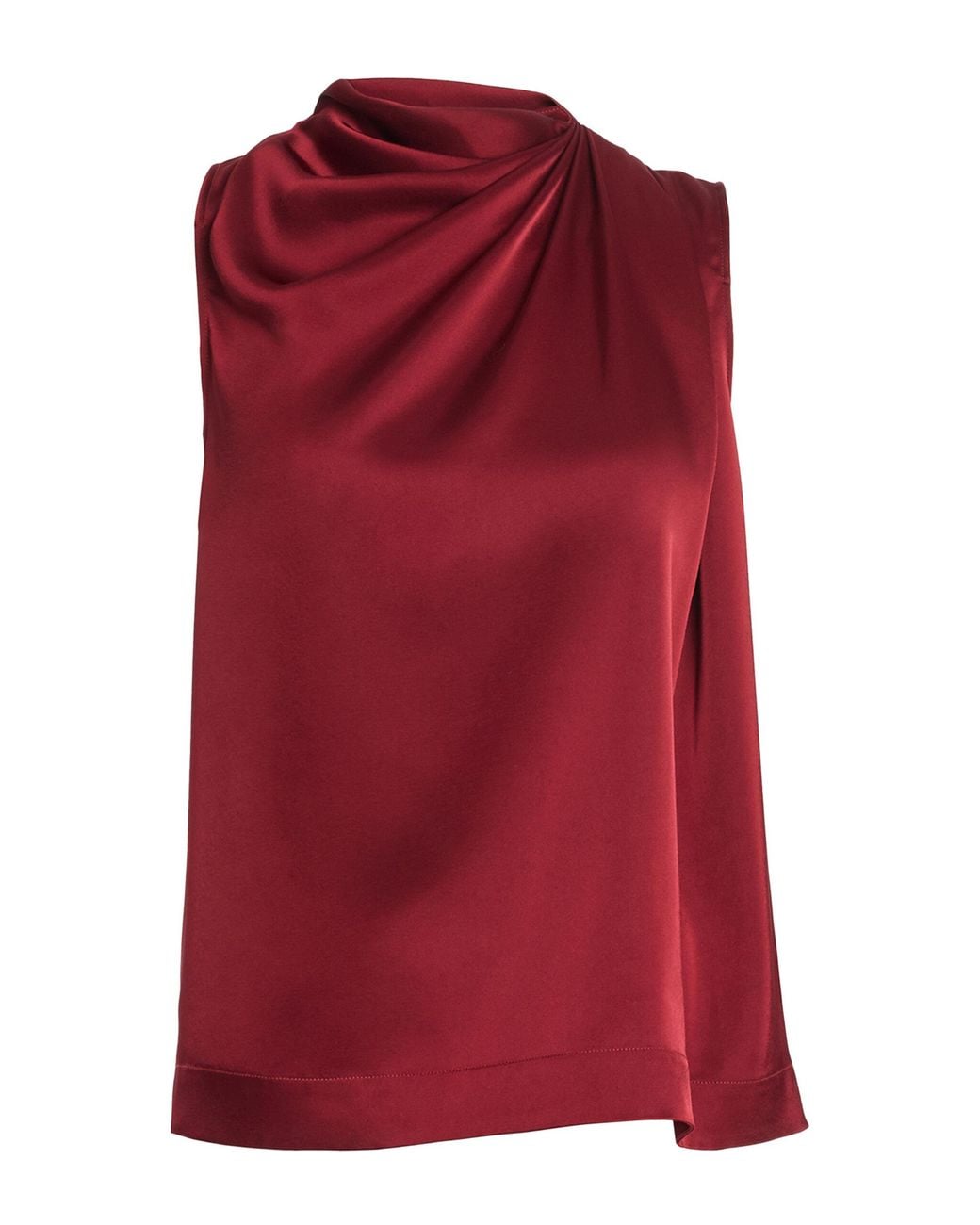 Altuzarra Red Alden Draped Top