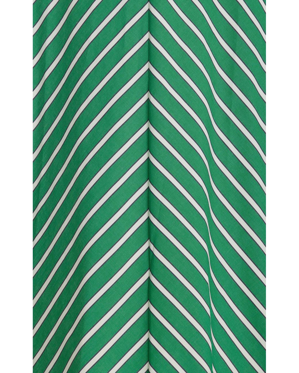 STAUD Dawn Striped Stretch-cotton Halter Maxi Dress in Green | Lyst