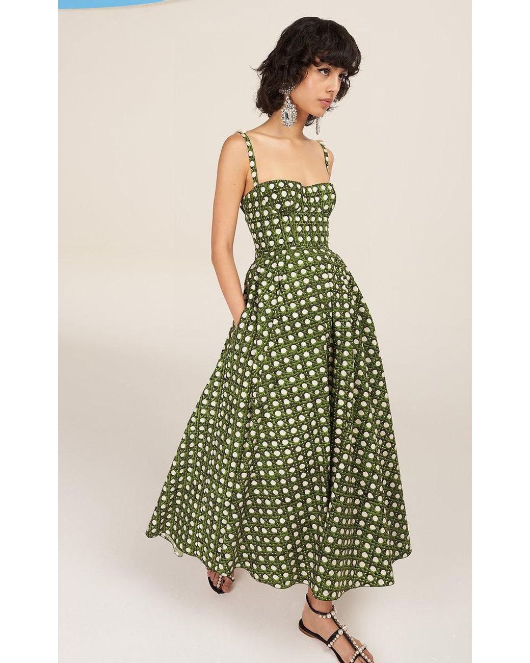 knee length dresses for ladies Giambattista Valli Off-shoulder Flared Midi Dress – Runway Catalog main image 0