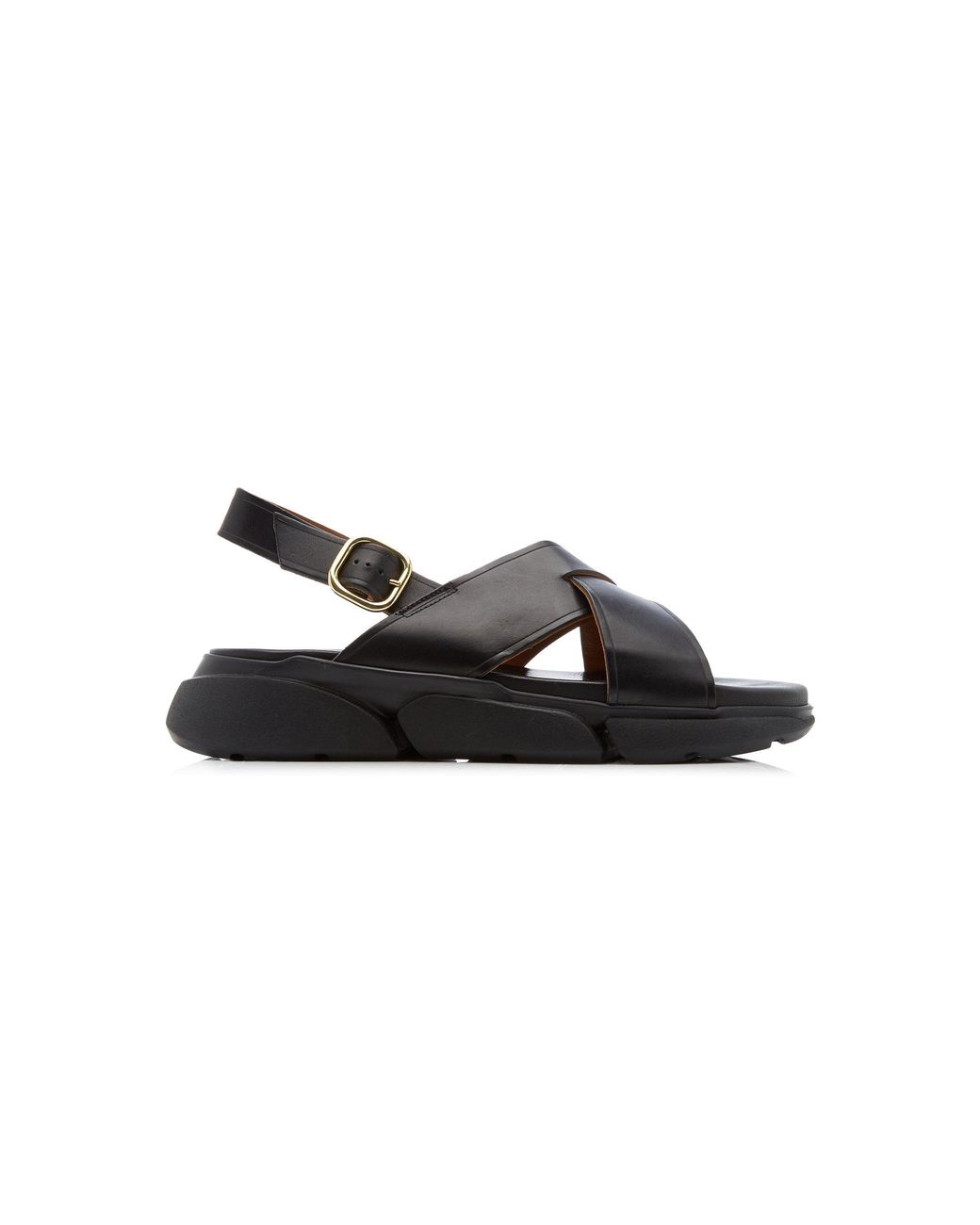 Atp Atelier Barisci Leather Sandals in Black | Lyst