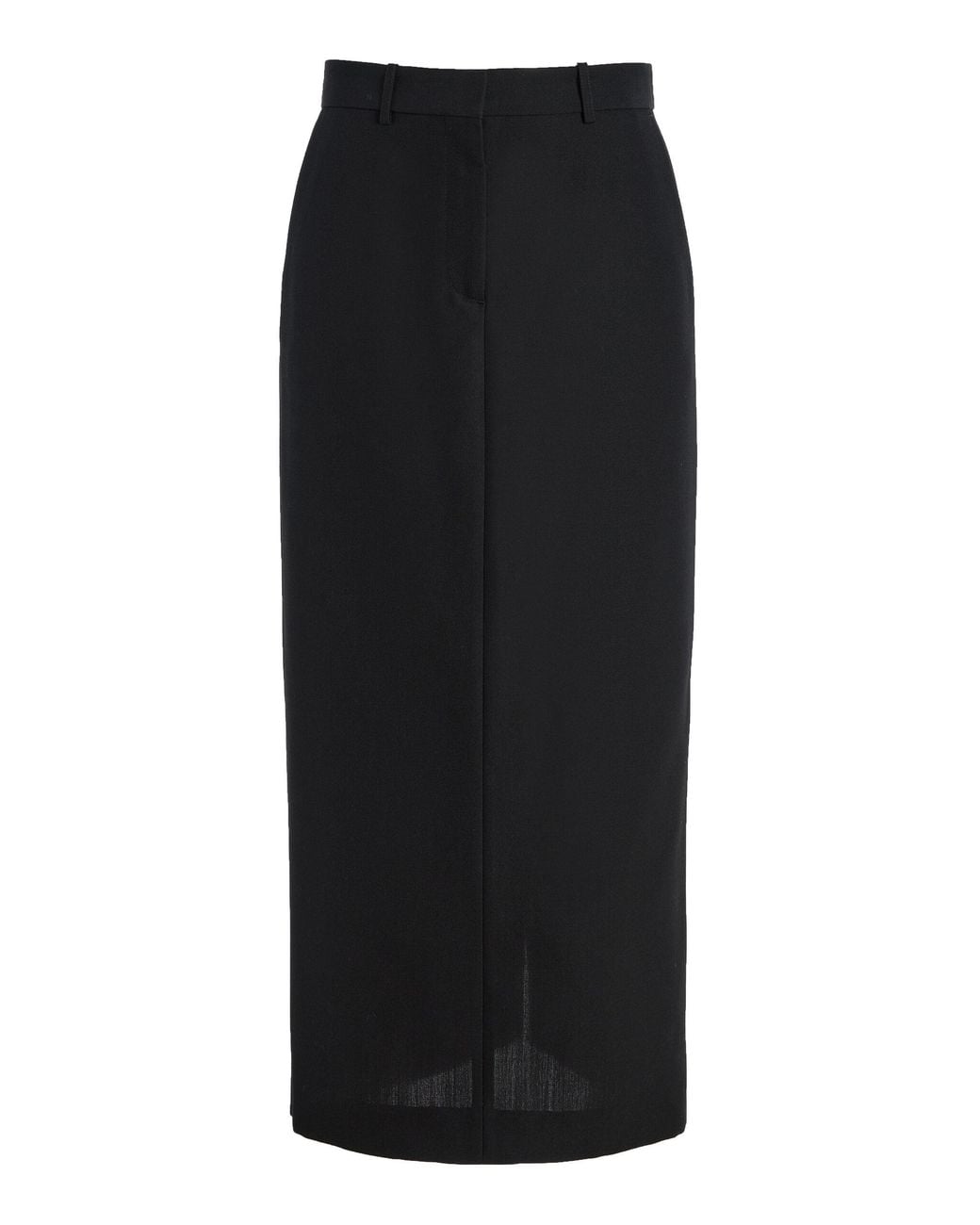 Totême Black Low-Waist Straight Skirt