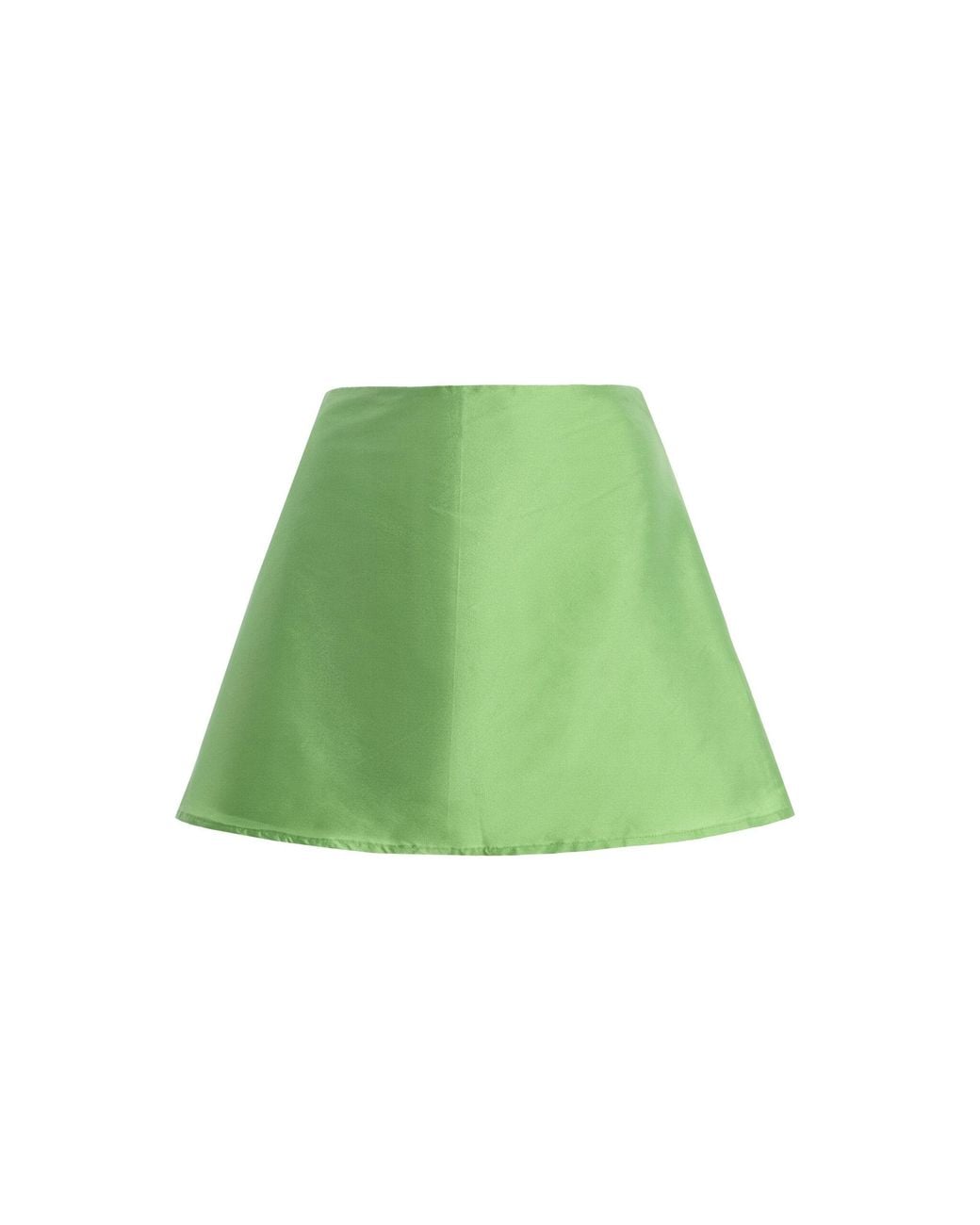 Marlies Grace Green Exclusive Celeste Taffeta Mini Skirt