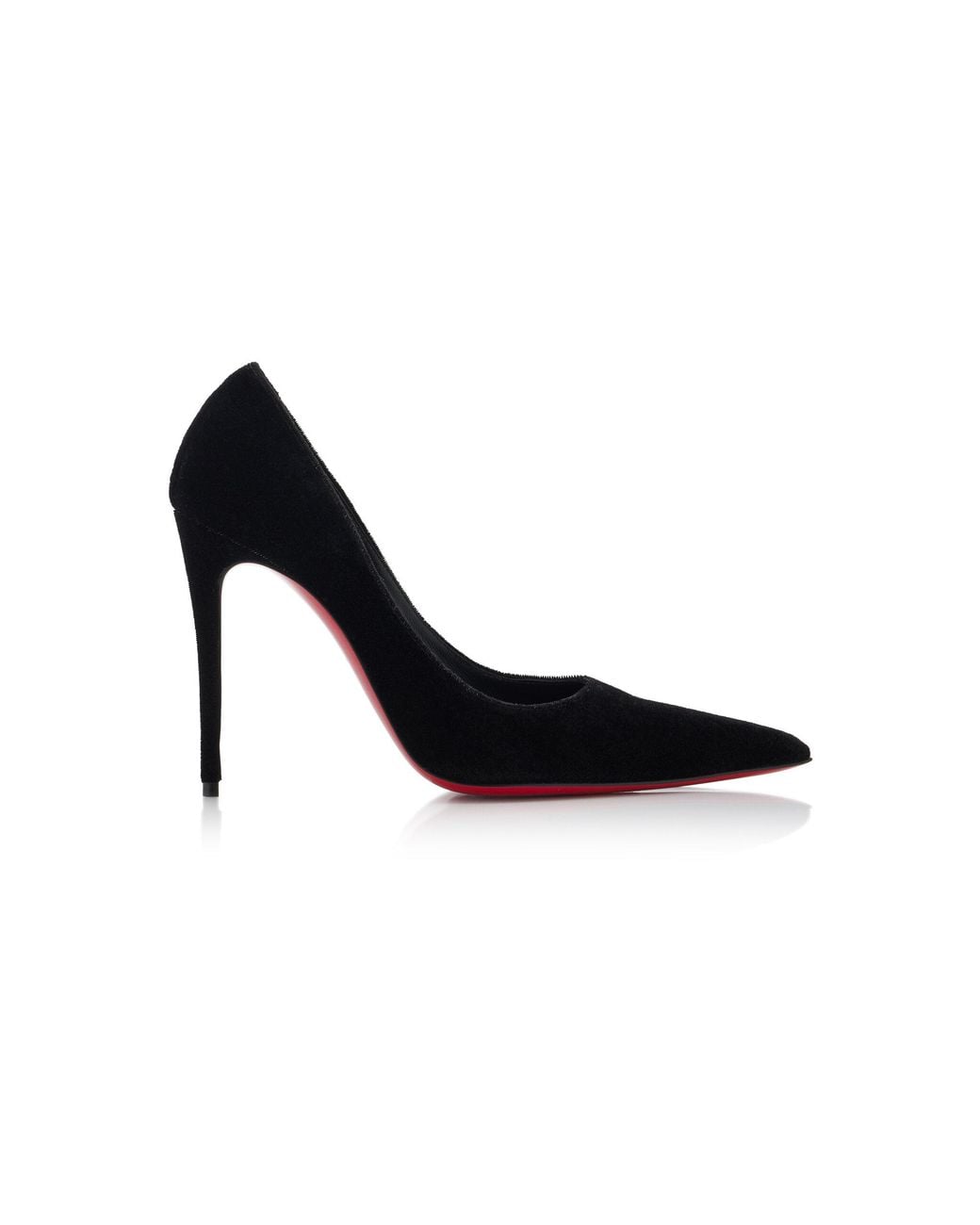 Christian Louboutin Black Kate Max 100mm Veau Velours Pumps