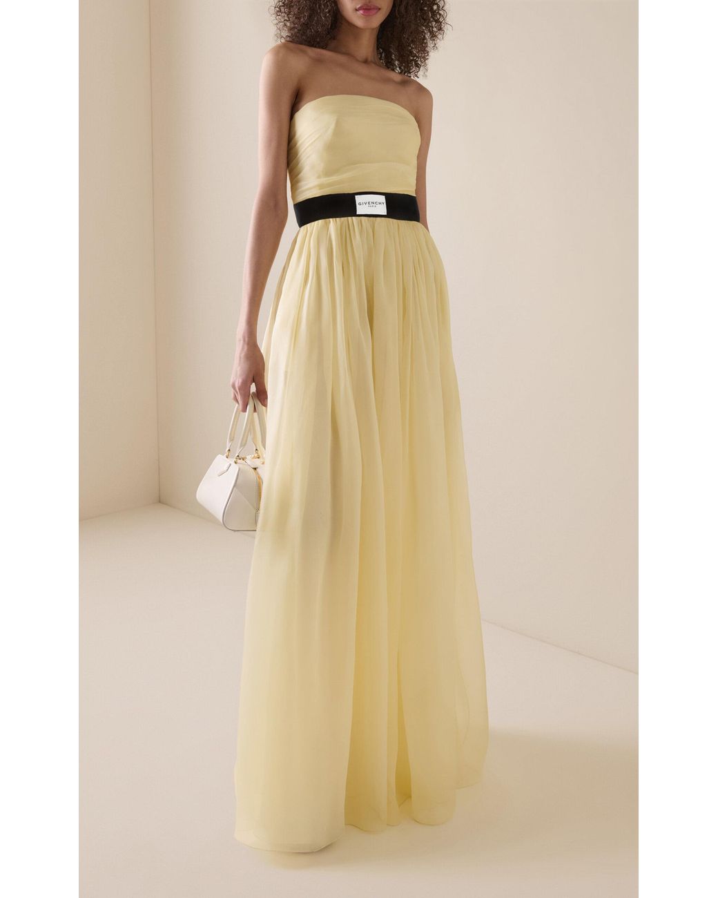 gold coast dress shops formal Givenchy Orange Jersey Leather Cut-Out Maxi Dress, 2014 – Basha Gold main image 1