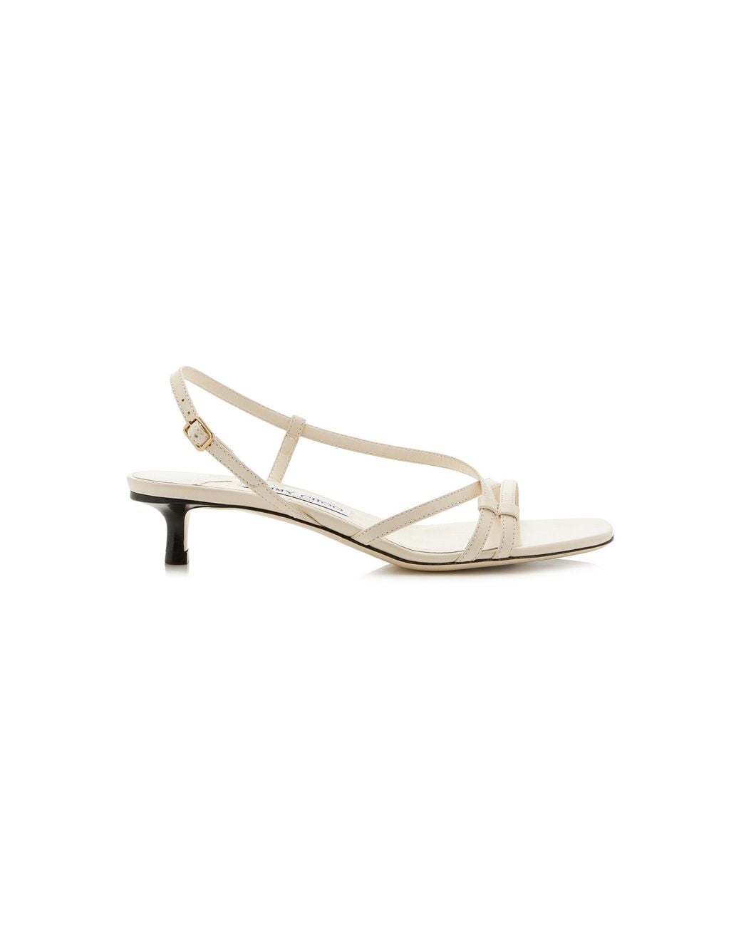 Jimmy Choo White Farris Leather Sandals