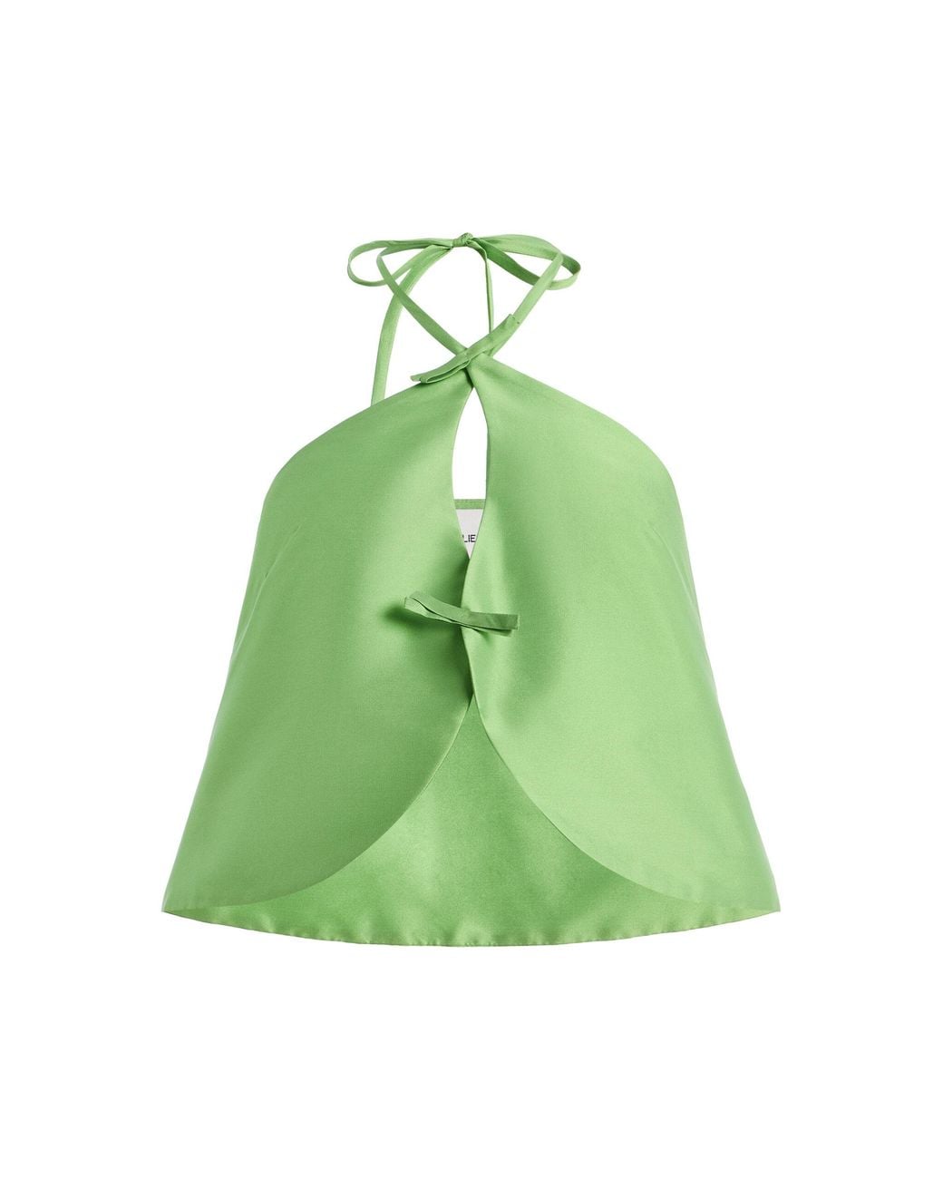 Marlies Grace Green Exclusive Celeste Taffeta Halter Top