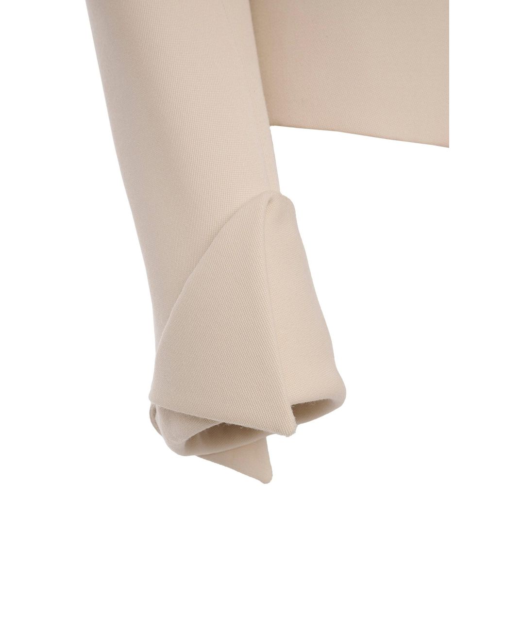 Chloé Natural Single-Breasted Wool Jacket