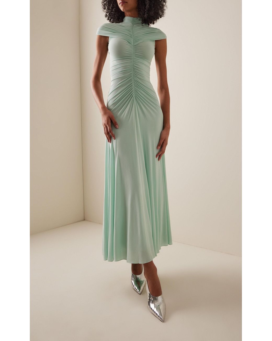mint velvet jersey dress Mint Velvet Neutral Jersey Utility Midi Dress | Size XS | Neutral main image 1