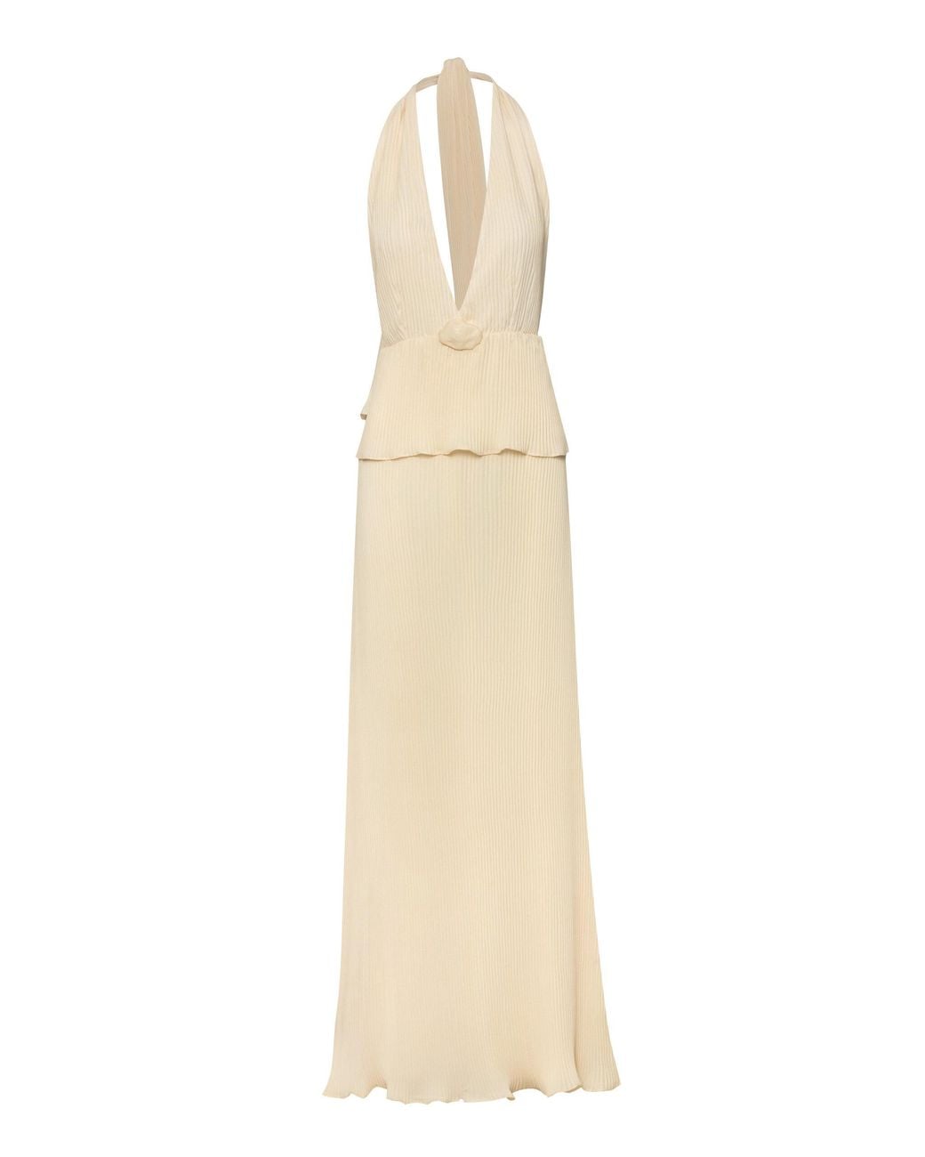 Baobab White Merida Shell-Detailed Maxi Dress