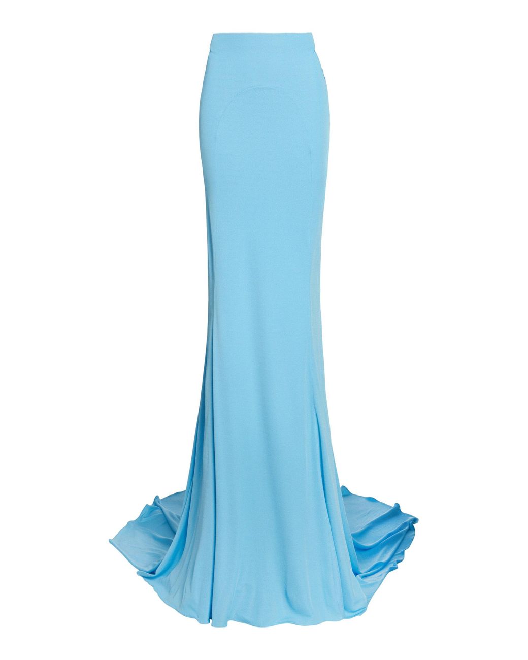 Tom Ford Blue Impossible Crepe Jersey Maxi Skirt