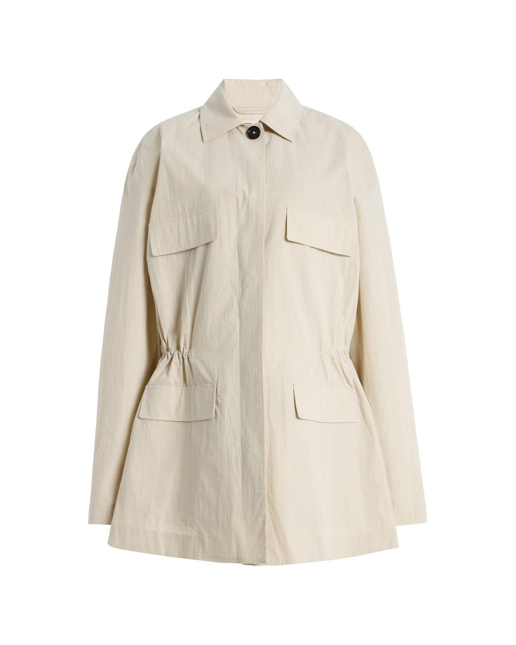 Totême Natural Cinched Cotton-Blend Utility Jacket