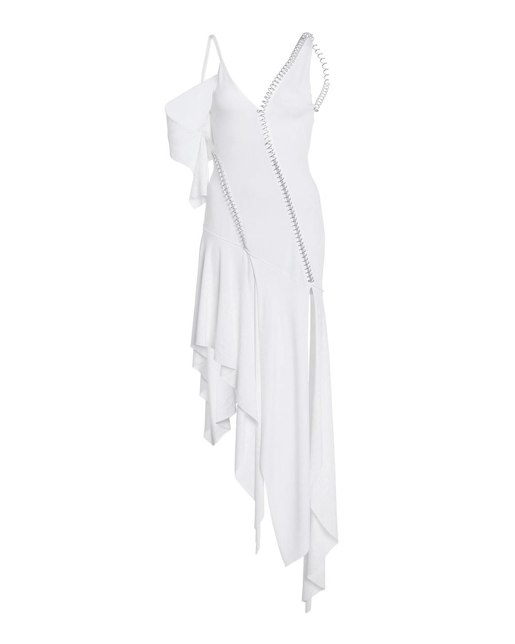 Coperni White Spiral Dress