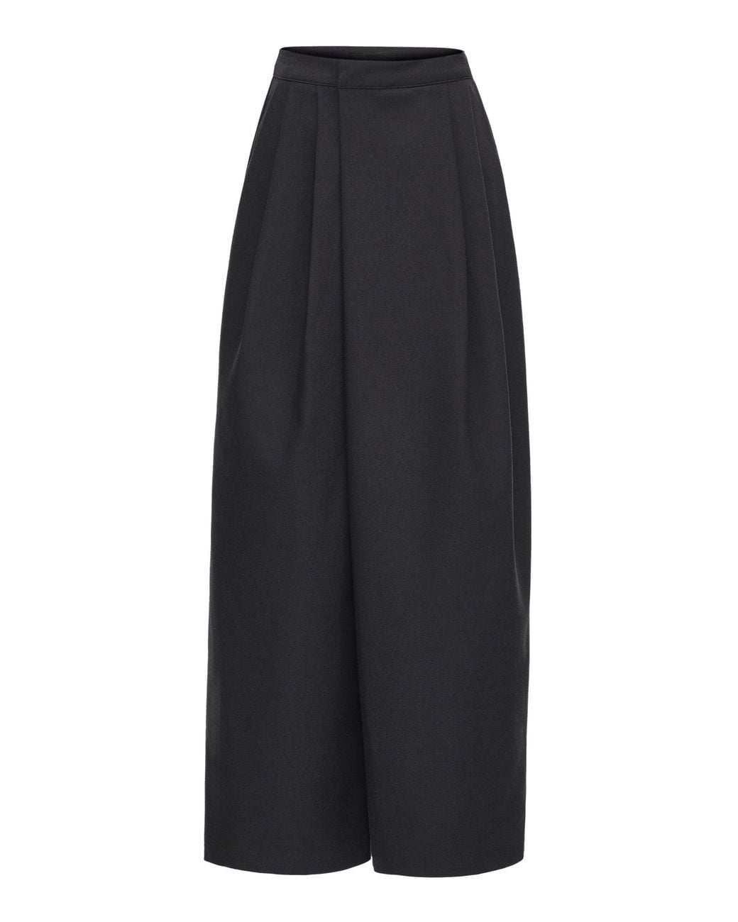 Source Unknown Black Leiko Pleated Wide-Leg Pants