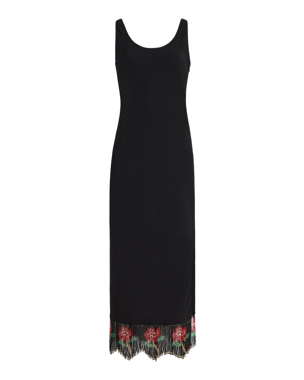 Posse Black Exclusive Rosanna Embellished Crepe Maxi Dress