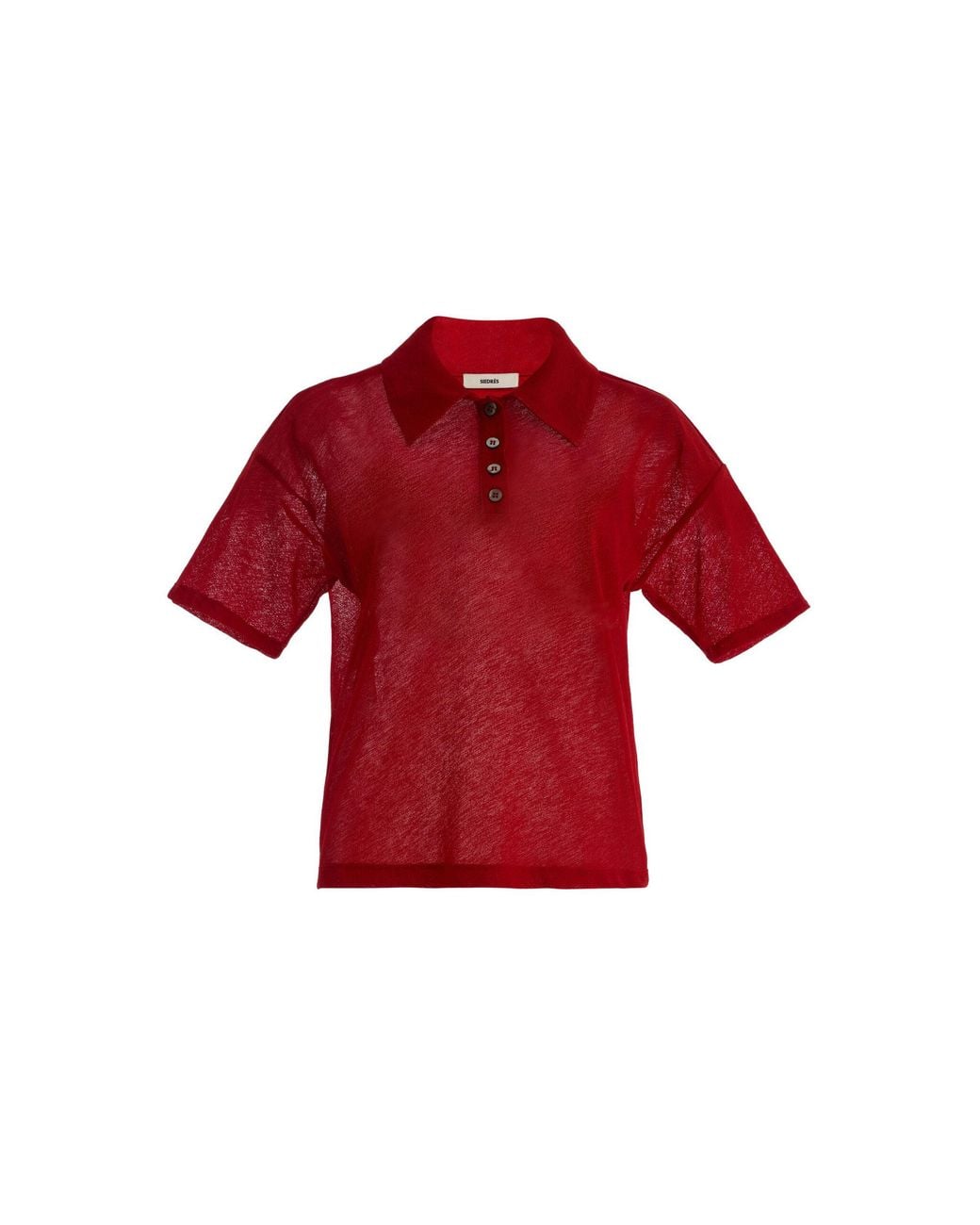 Siedres Red Leo Jersey Polo Shirt