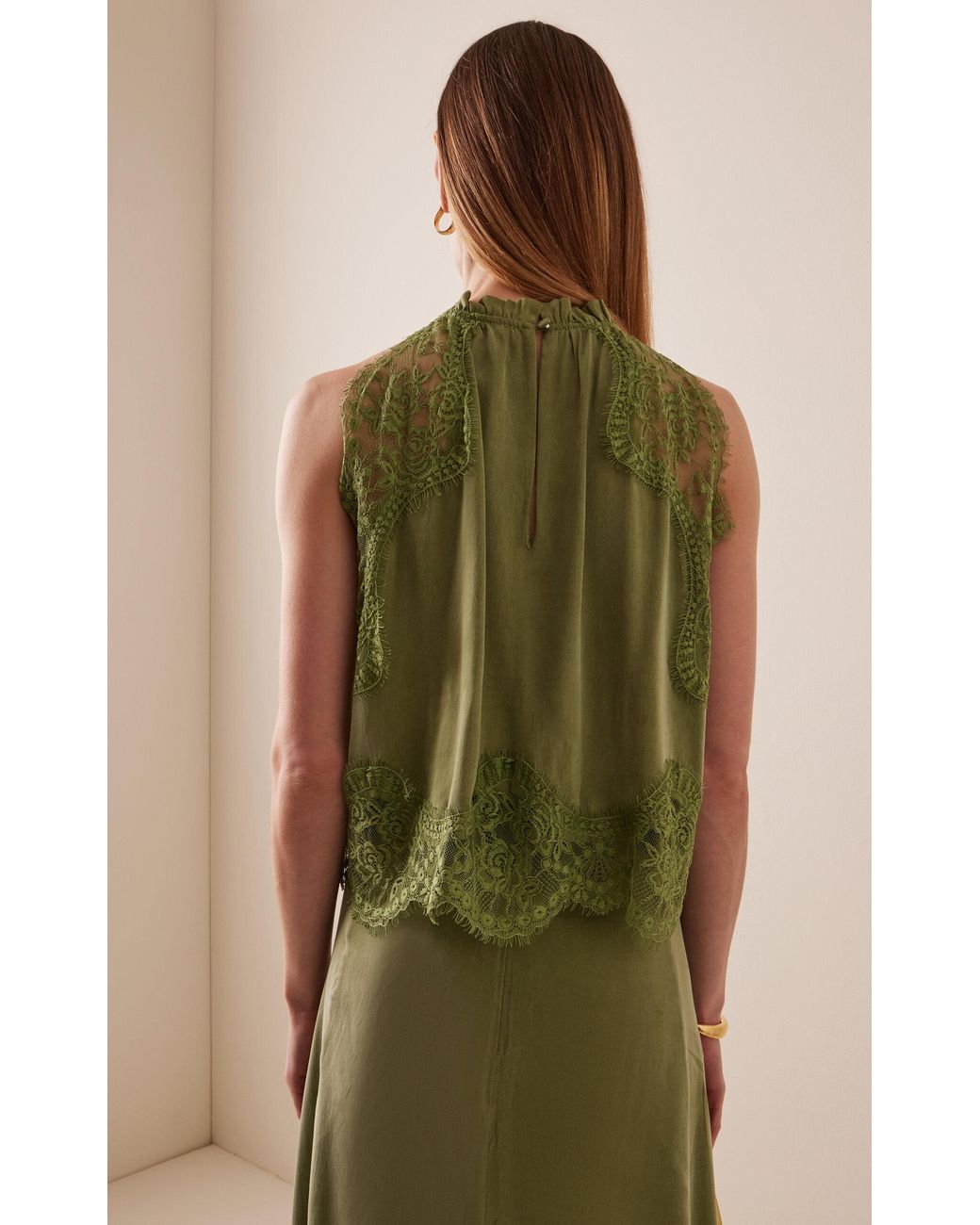 Third Form Visions Lace Top in Green | Lyst Australia