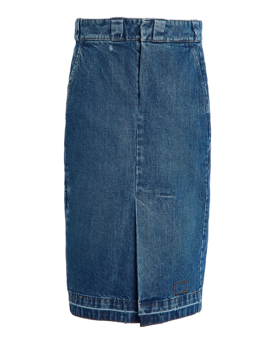 Maison Margiela Blue Denim Midi Skirt