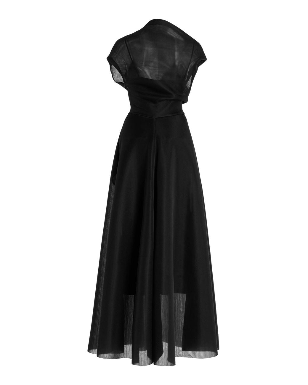 Brandon Maxwell The Genevieve Draped Knit Maxi Dress in Black | Lyst Australia Brandon Maxwell The Genevieve Draped Knit Maxi Dress in Black | Lyst Australia
