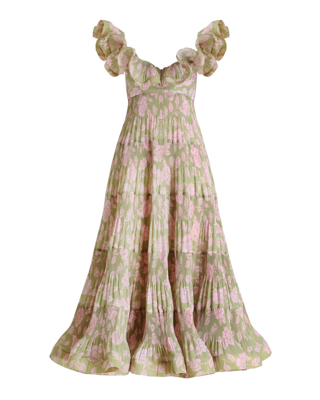 lovestruck pleated gown