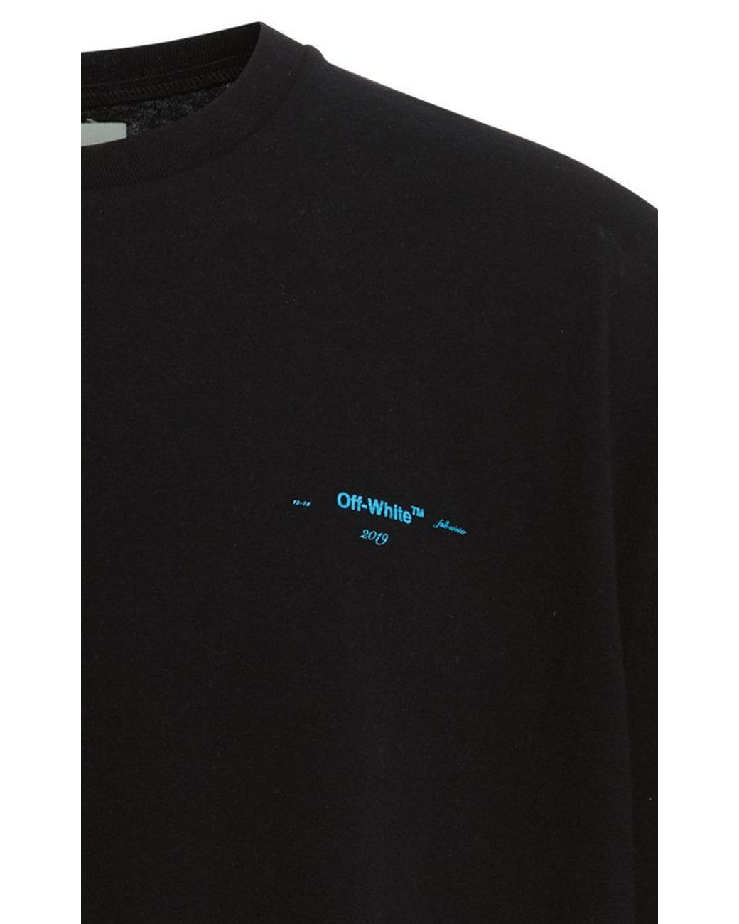 OFF-WHITE C/O VIRGIL ABLOH Black Rainbow Script Logo T-Shirt – Bluefly