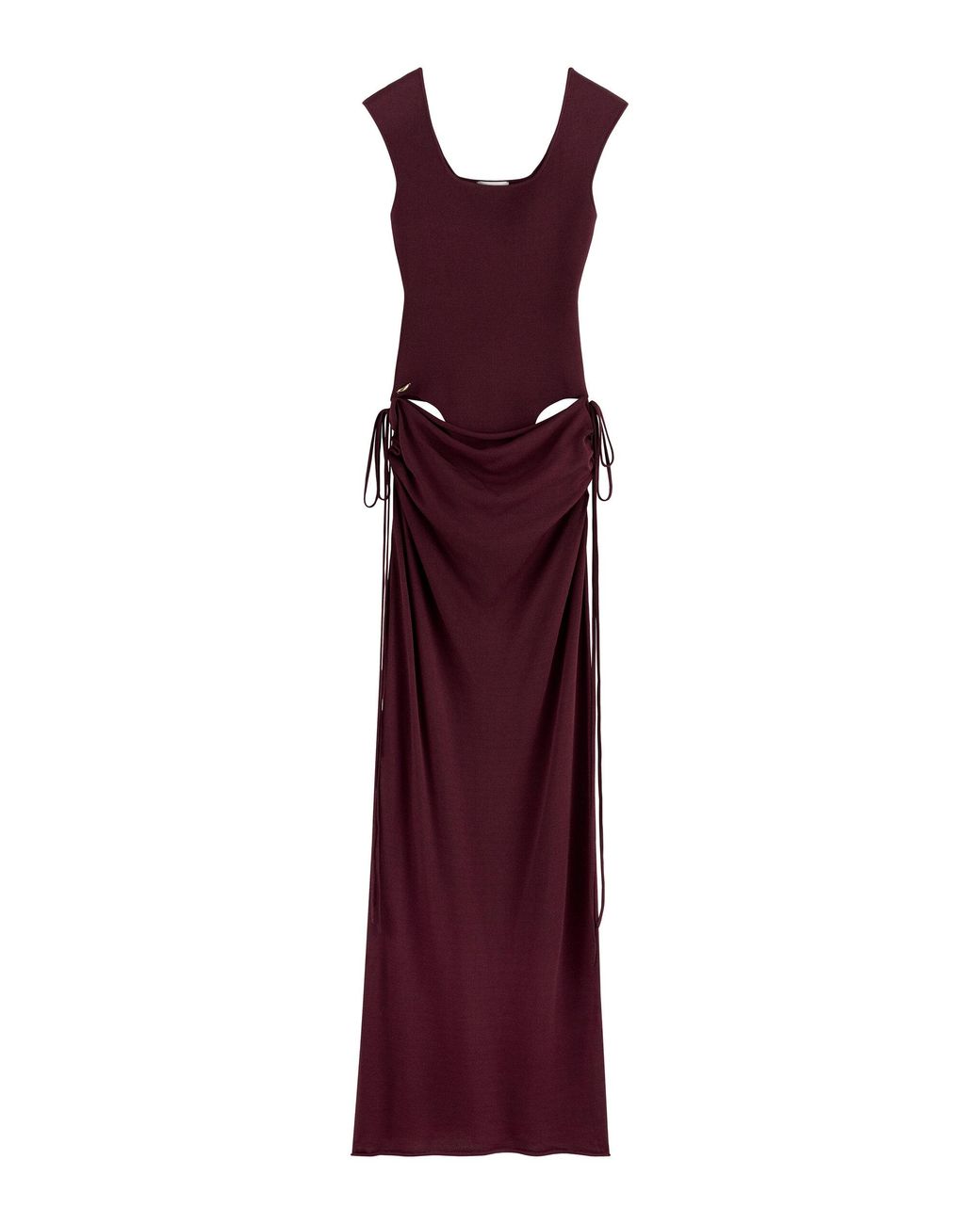 ARAKII Purple Exclusive Draped Crepe Maxi Dress
