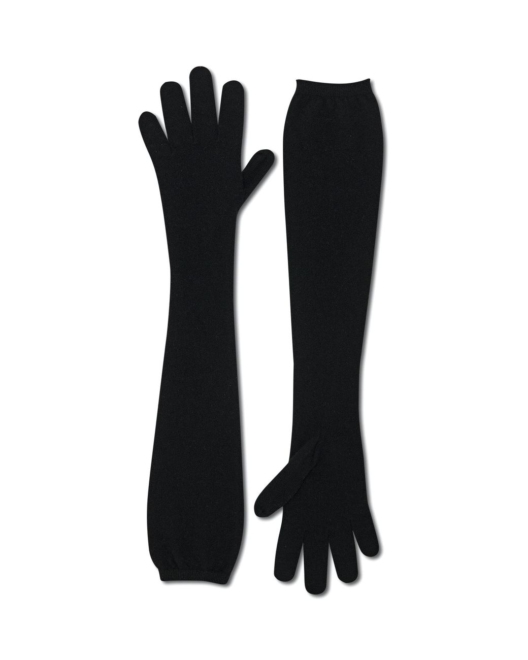 The Row Black Ivot Cashmere Gloves