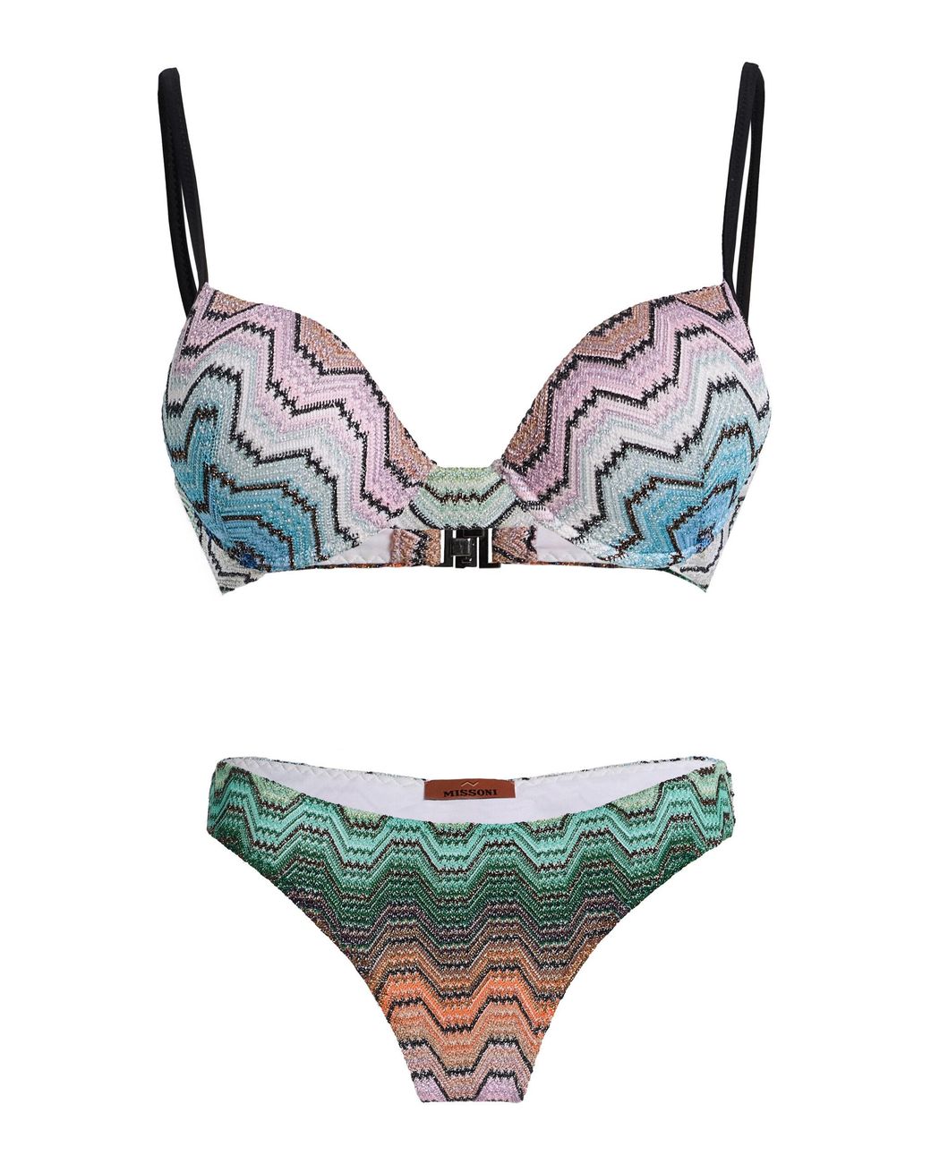 Missoni Brown Knit Balconette Bikini