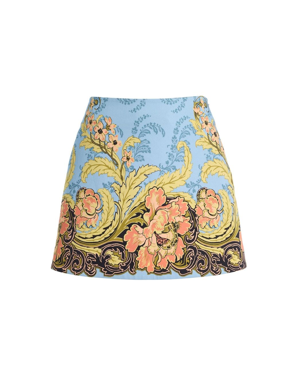 Cara Cara White Chrissy Cotton-Sateen Mini Skirt