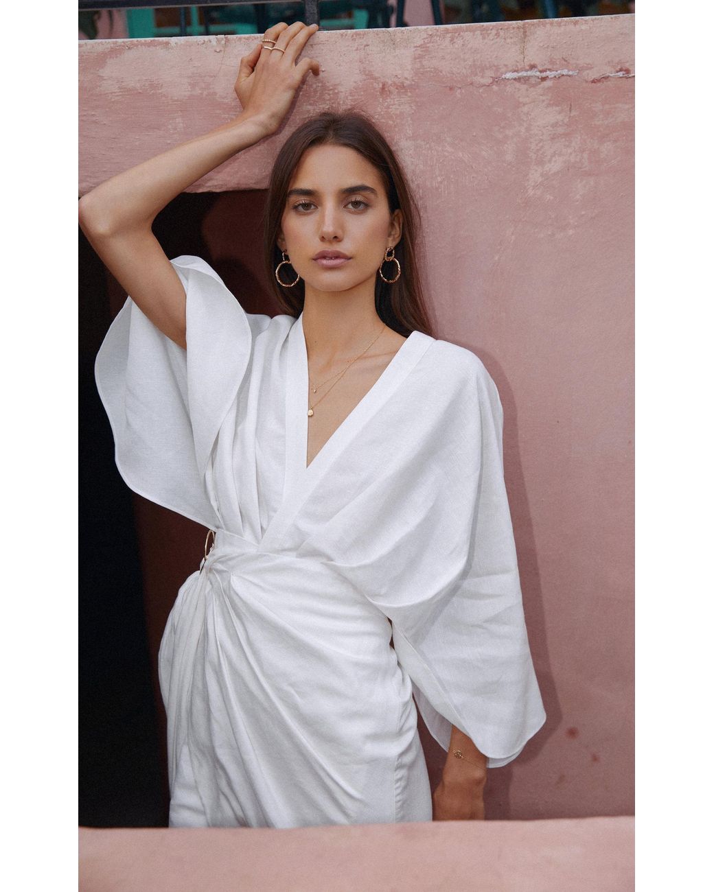 Significant Other Zahara Linen Wrap Dress in White | Lyst Significant Other Zahara Linen Wrap Dress in White | Lyst