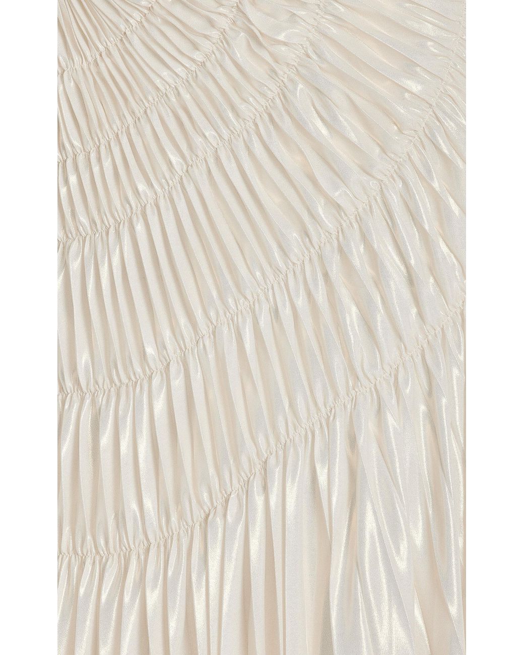 Georgia Hardinge Exclusive Fossil Shirred Metallic Chiffon Maxi Dress in  White | Lyst Australia