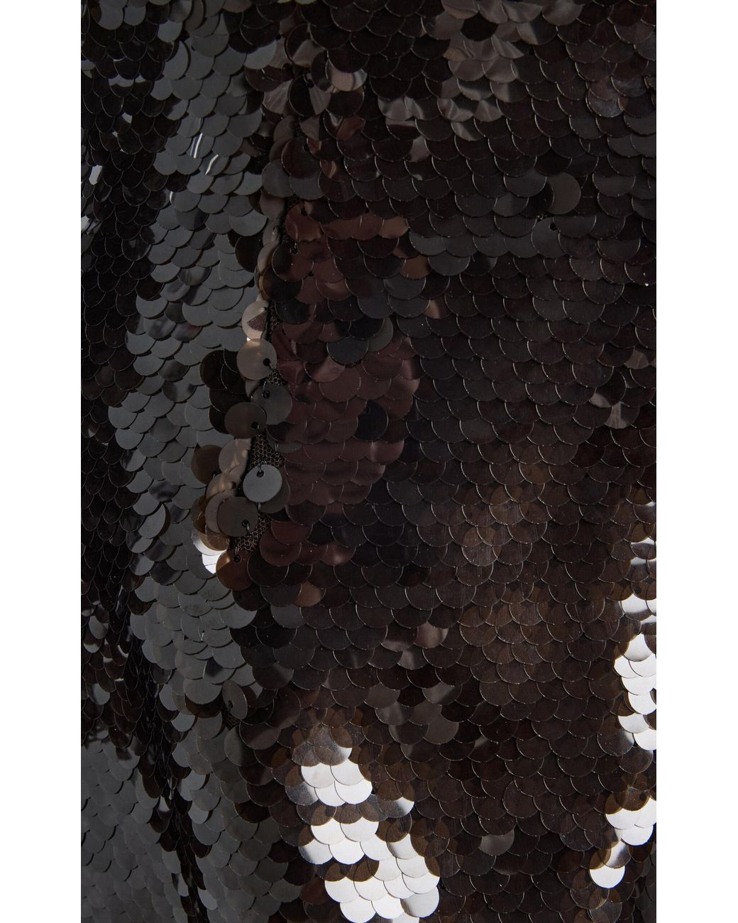 LAQUAN SMITH Black Sequined Button-Down Top