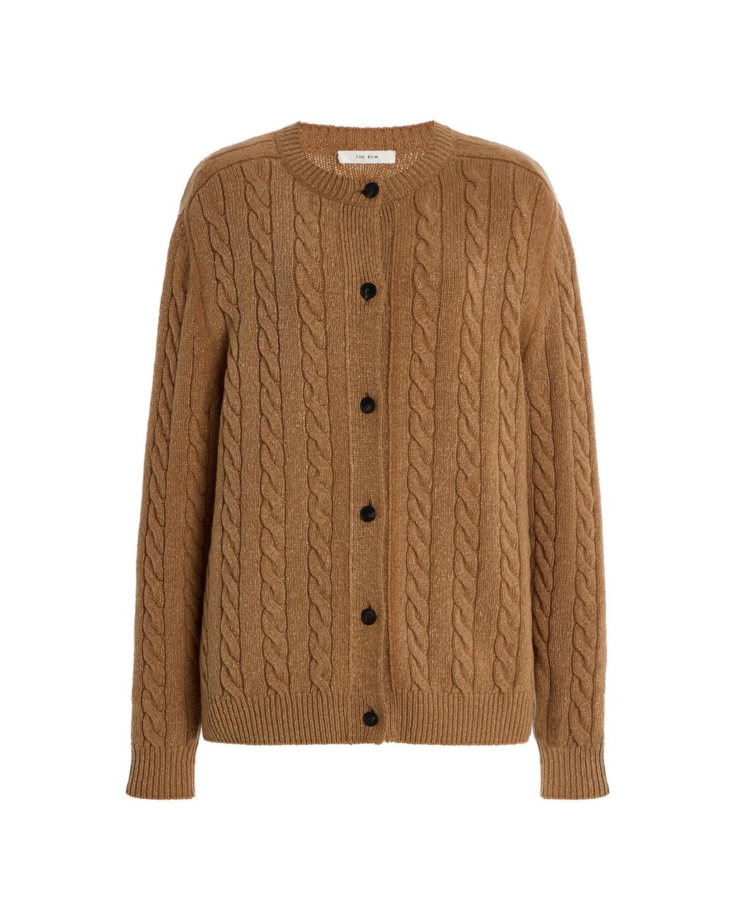 The Row Brown Loneke Wool Cardigan